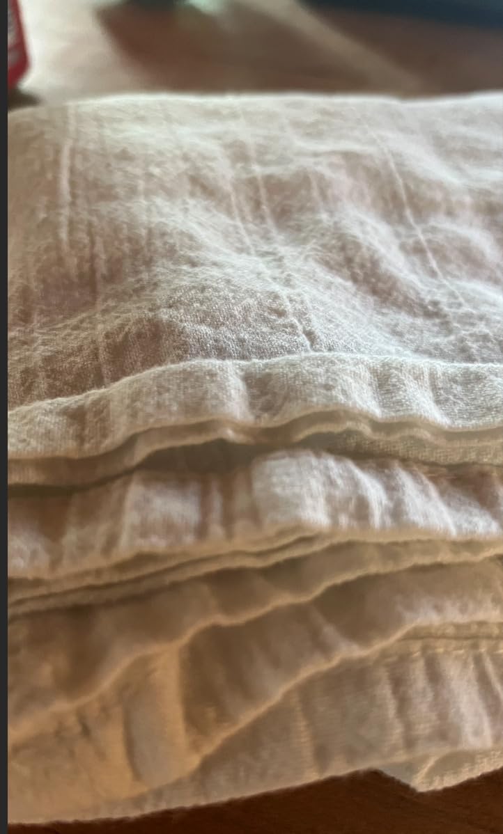 Flour Sack Kitchen Towels (White,12 Pack) 100% Cotton,28x28 Inch Cloth Napkin, Bread wrapper, Cheesecloth, Multi Purpose Kitchen Dish Towels,Bar Towels, Extremely Absorbent & Sturdy By Excellent Deals customer photo 2