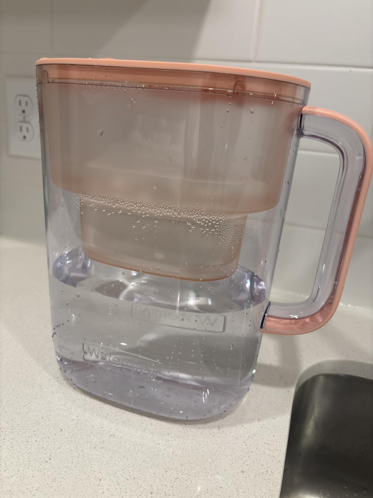 Waterdrop Water Filter Pitcher with 1 Filter, 200-Gallon Long-Life, 10-Cup Large Water Filter Pitcher, Improved Coffee & Tea Taste, NSF Certified, 5X Times Lifetime, Reduces PFOA/PFOS, Chlorine, Blue customer photo 2