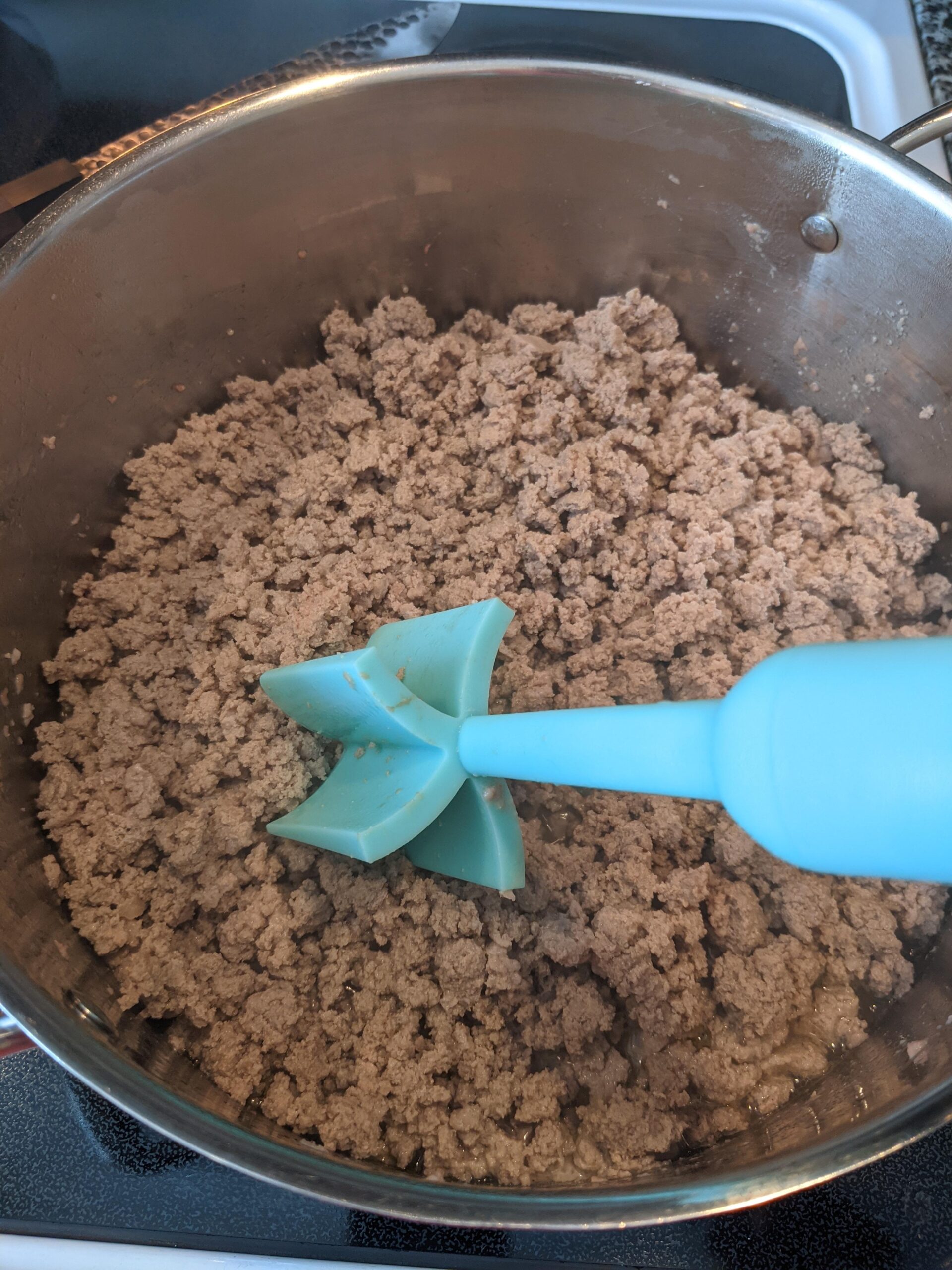 Farberware Meat Chopper and Potato Masher, Nylon Ground Beef Chopper Tool with 5 Blades, Heat-Resistant Meat Masher for Nonstick Pans, Dishwasher Safe, 10 Inches customer photo 1