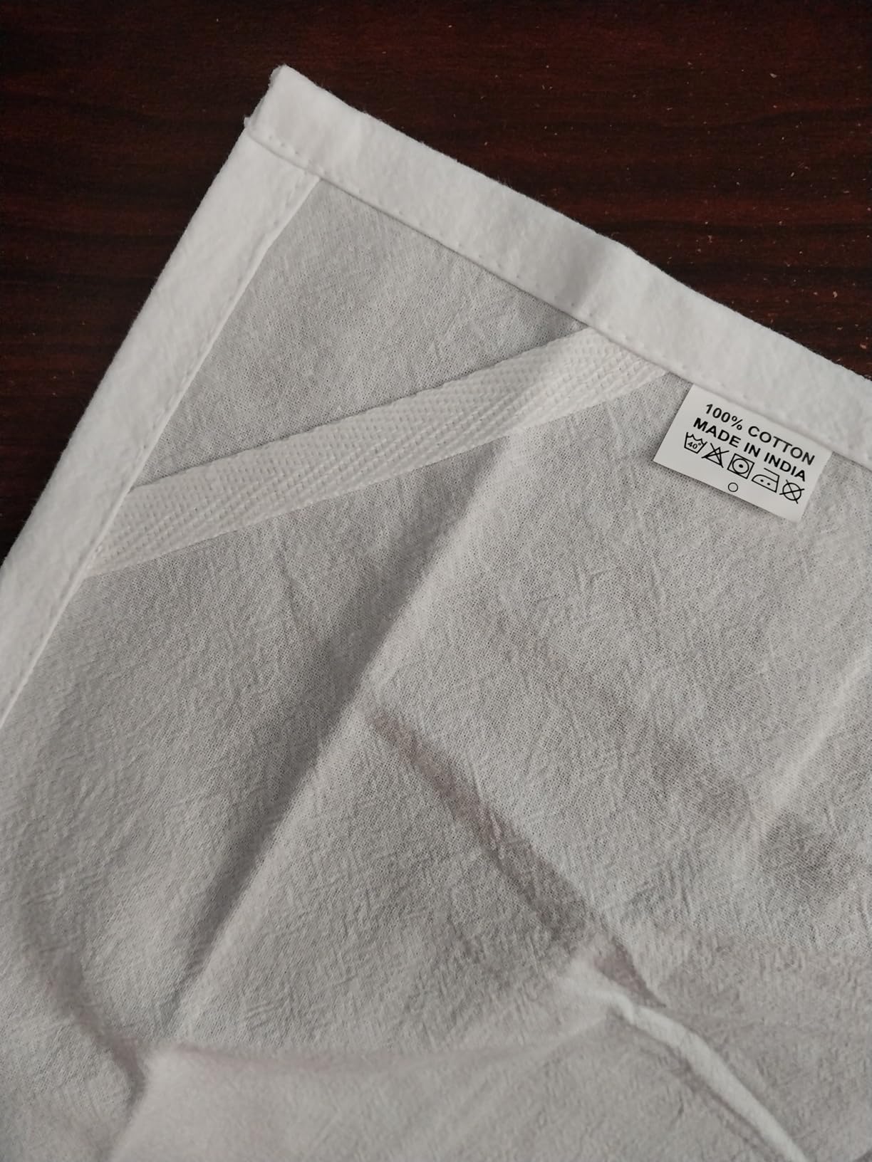 DG Collections 100% Cotton Flour Sack Towels - 12 Pack, 27x27 Inches, White, Lint-Free, Pre-Washed, Hemmed Edges - Reusable Kitchen Towels for Cleaning, Embroidery, Printing & Crafts - White customer photo 1