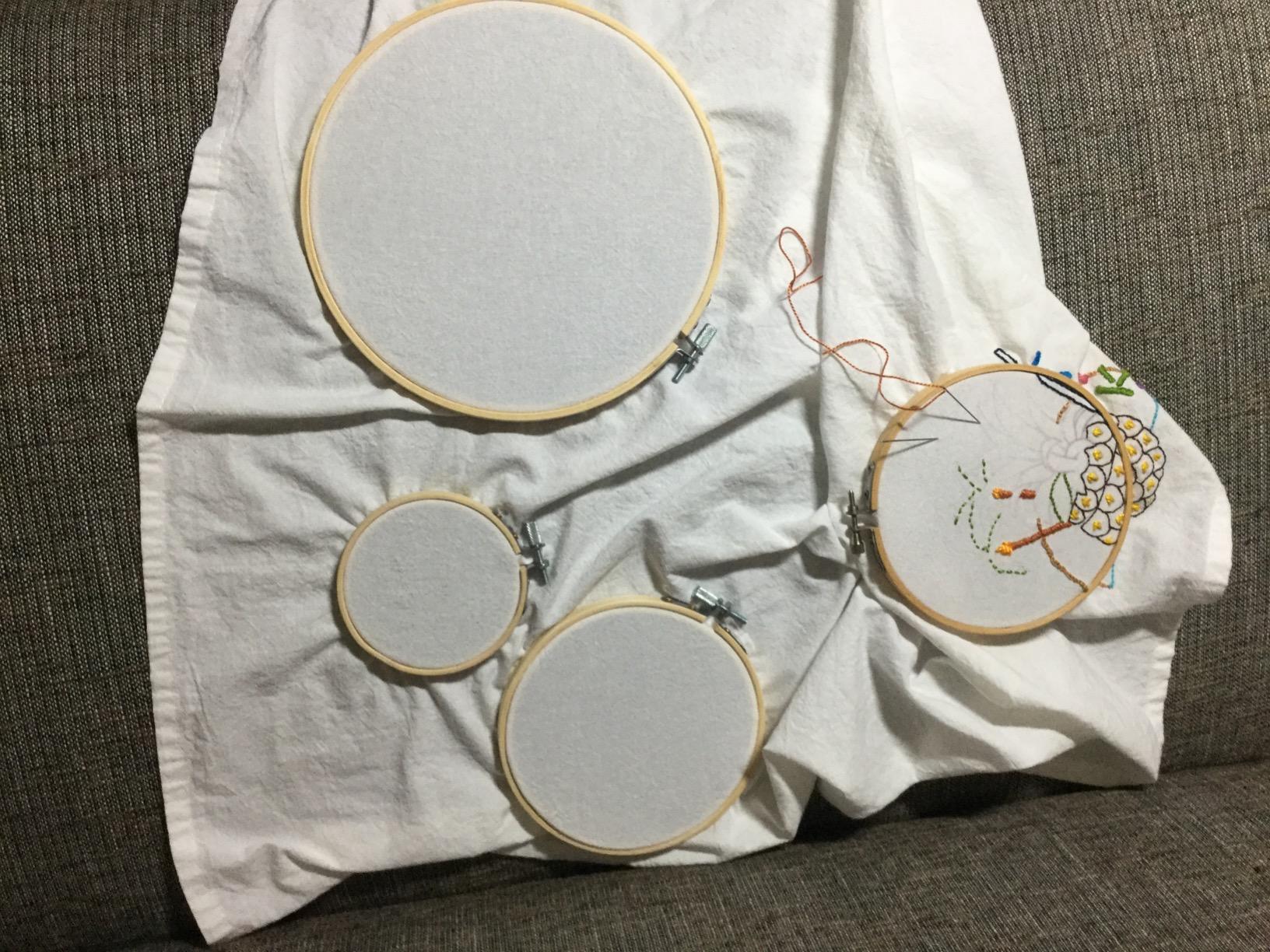 DG Collections 100% Cotton Flour Sack Towels - 12 Pack, 27x27 Inches, White, Lint-Free, Pre-Washed, Hemmed Edges - Reusable Kitchen Towels for Cleaning, Embroidery, Printing & Crafts - White customer photo 2