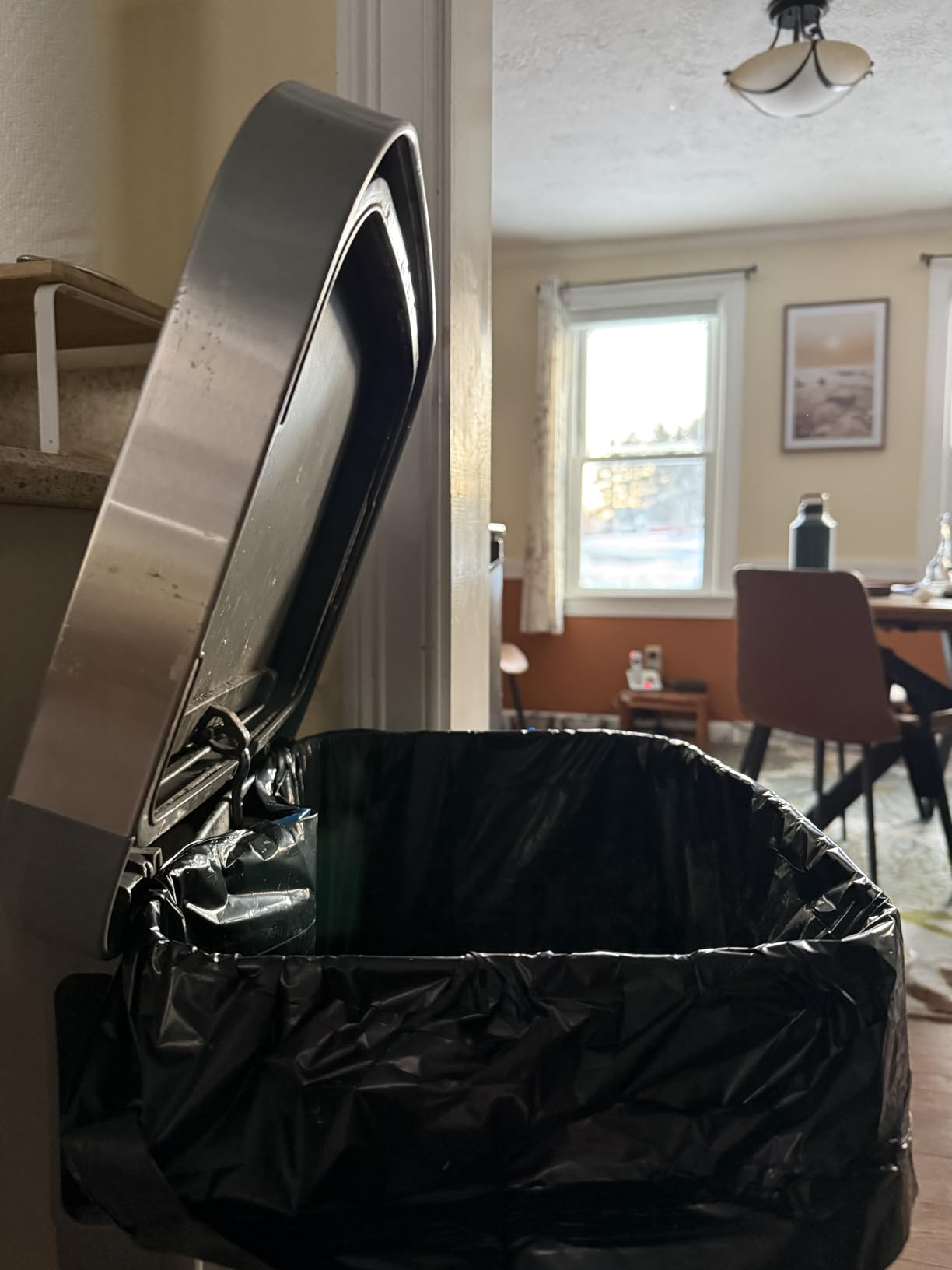 Glad Stainless Steel Step Trash Can with Clorox Odor Protection | Large Metal Kitchen Garbage Bin with Soft Close Lid, Foot Pedal and Waste Bag Roll Holder, 20 Gallon customer photo 1