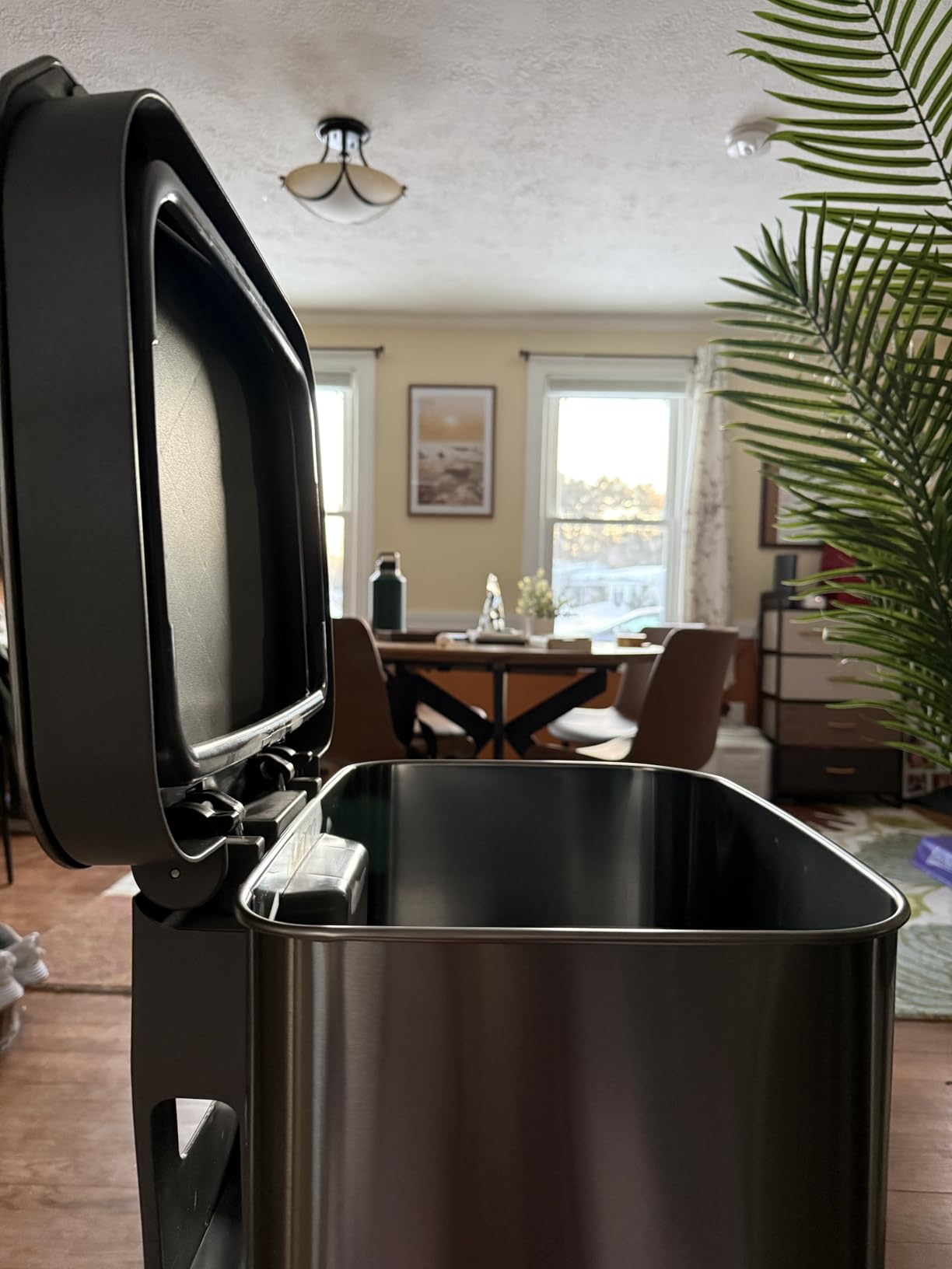 Glad Stainless Steel Step Trash Can with Clorox Odor Protection | Large Metal Kitchen Garbage Bin with Soft Close Lid, Foot Pedal and Waste Bag Roll Holder, 20 Gallon customer photo 2