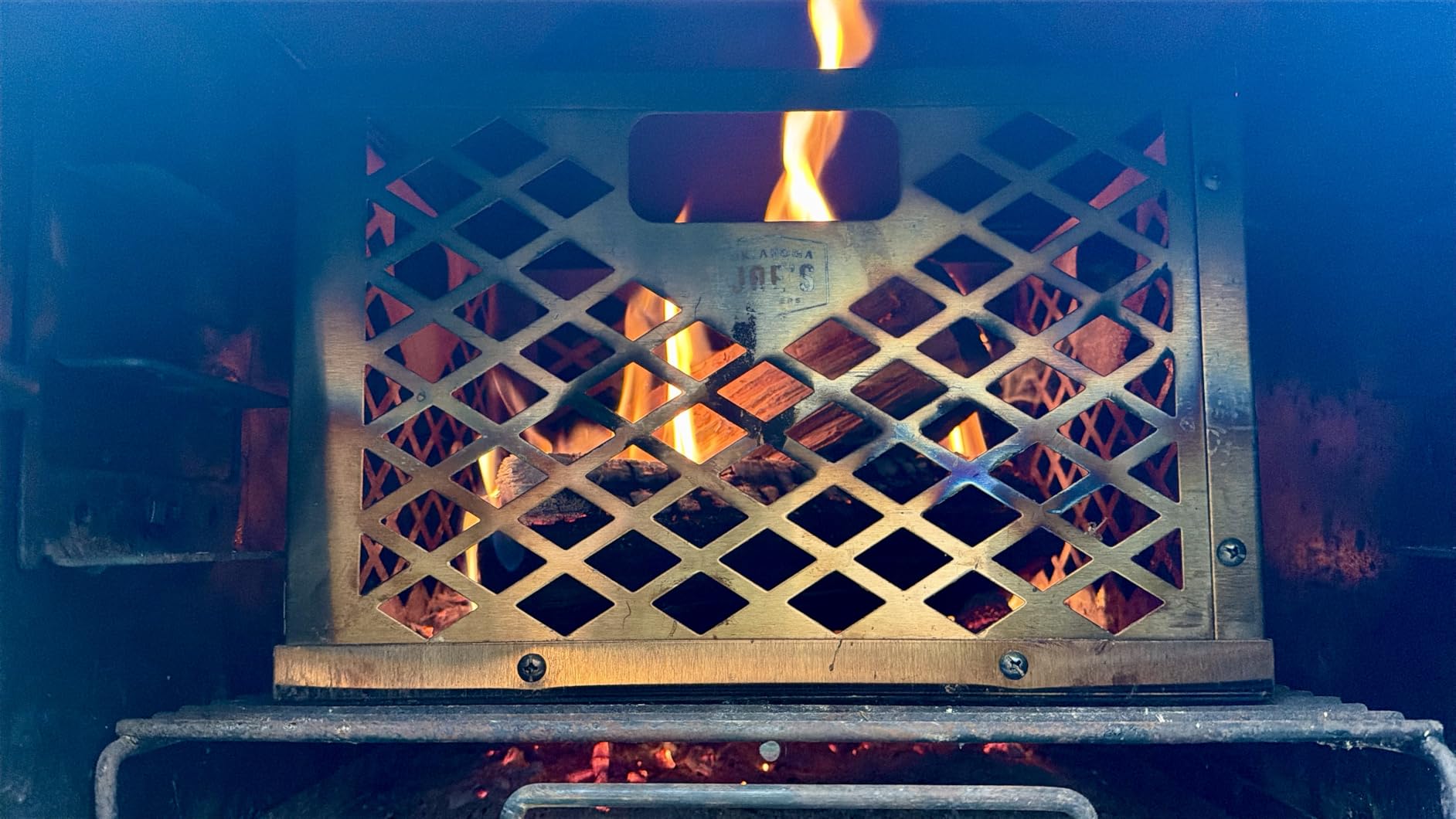 Oklahoma Joe's 5279338P04 Stainless Steel Offset Smoker Charcoal Firebox Basket, Silver customer photo 2