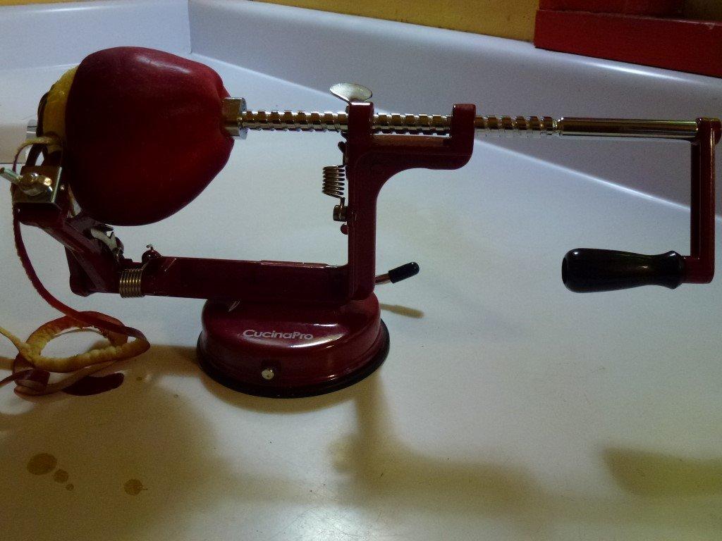 Apple Peeler and Corer - Durable, Heavy Duty Chrome Cast Iron with Powerful Countertop Suction, Hand Crank for Fruits, Apples, Potatoes or Veggies customer photo 1