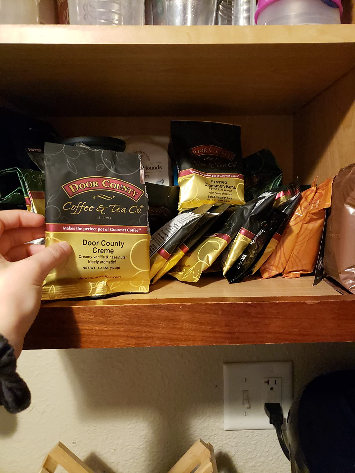 Gourmet Flavored Coffee Sampler Pack - 10 Bags of Unique Flavored Coffees - 100% Specialty Grade 1 Arabica -1.5 oz Full-Pot Bags - Roasted by Door County Coffee customer photo 1