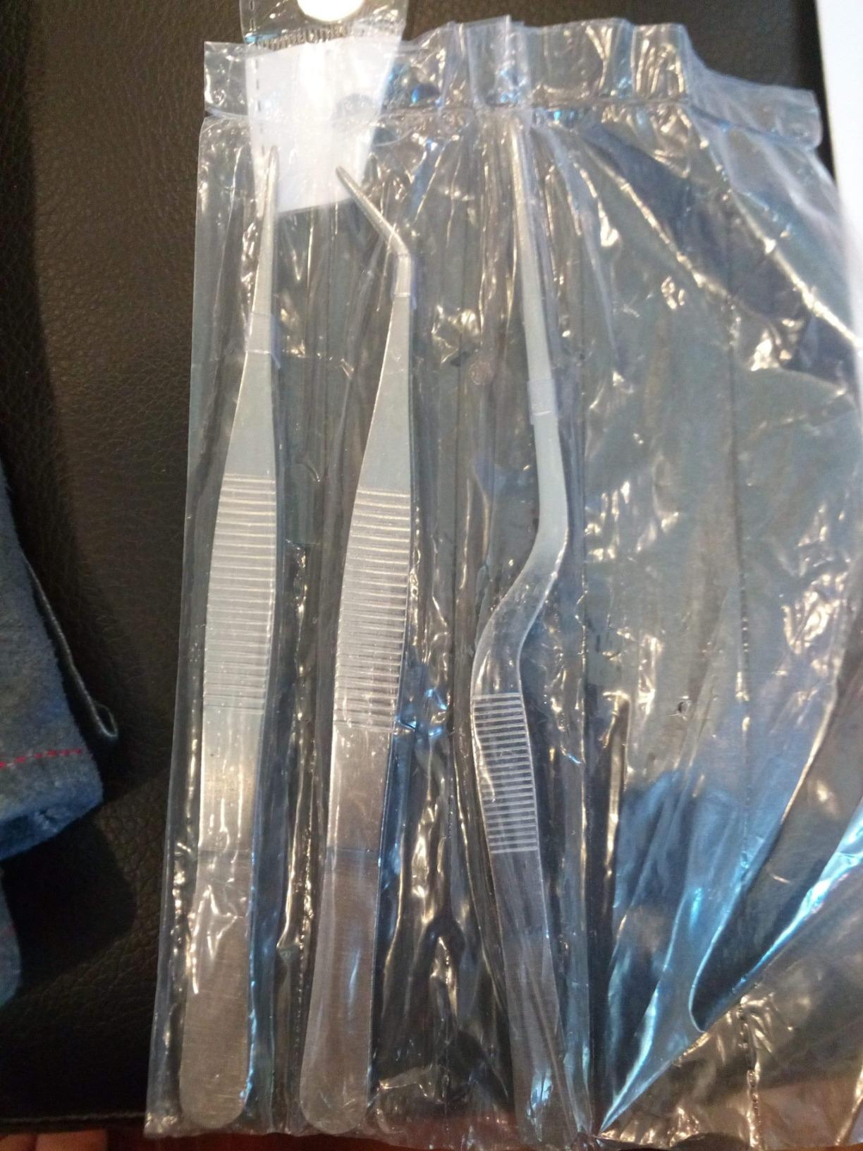 Cridoz 6 Pcs Stainless Steel Kitchen Cooking Tweezers Precision Tongs Drawing Spoons Offset Spatula for Food Culinary Plating Decorating customer photo 1