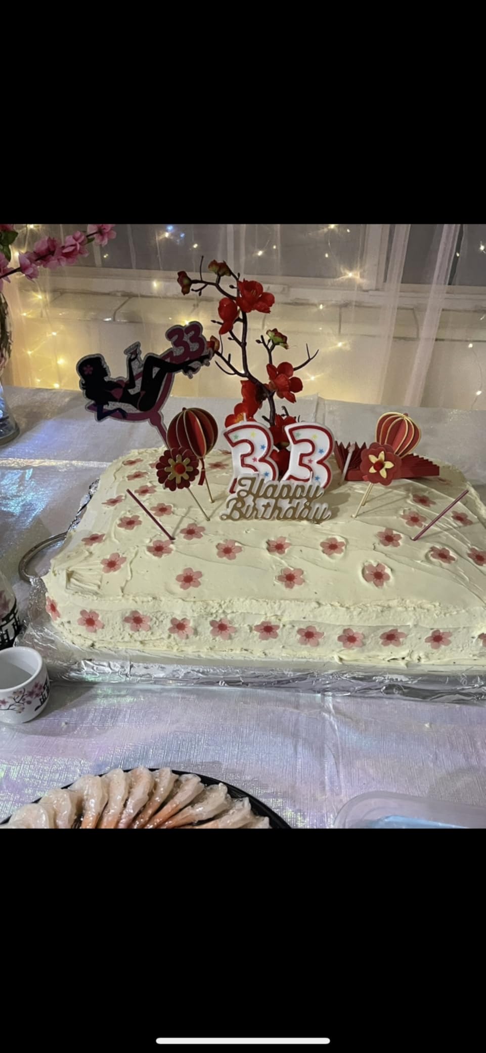 ABuff Japanese Sake Set, 1 Tokkuri Bottle & 4 Ochoko Cups, Spring Blossoms Ceramic Sake Set Microwave and Dishwasher Safe customer photo 2