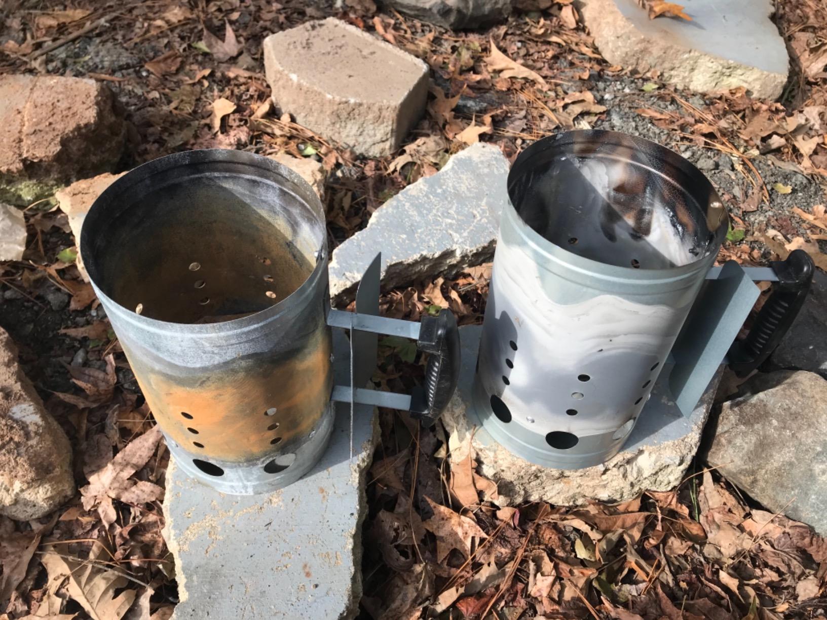 Charcoal Chimney Starter BBQ Grill Lighter Barbecue Fire Starter Grilling for BBQ Charcoal Grill Briquette Coal Fire Starter Chimney for Grills Outdoor Cooking Charcoal Can Accessories customer photo 2