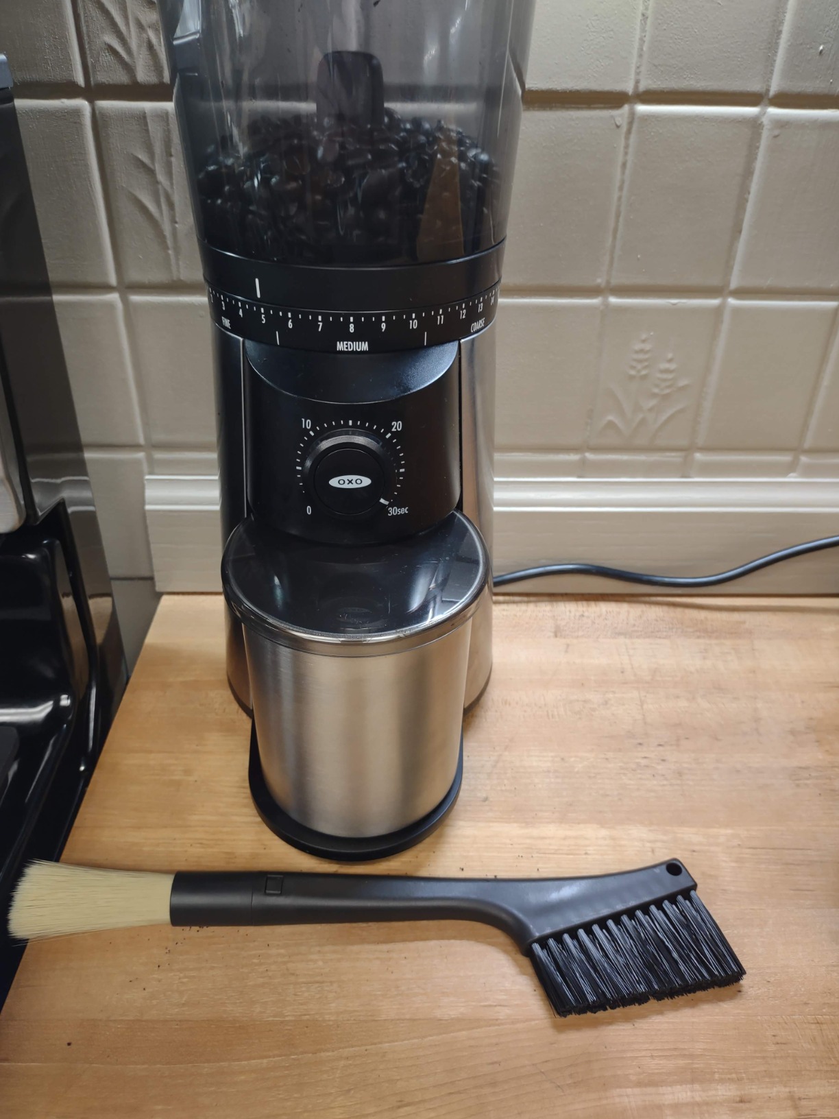 Coffee Machine Cleaning Brush, Dusting Espresso Grinder Brush Accessories for Bean Grain Coffee Tool Barista Home Kitchen customer photo 2