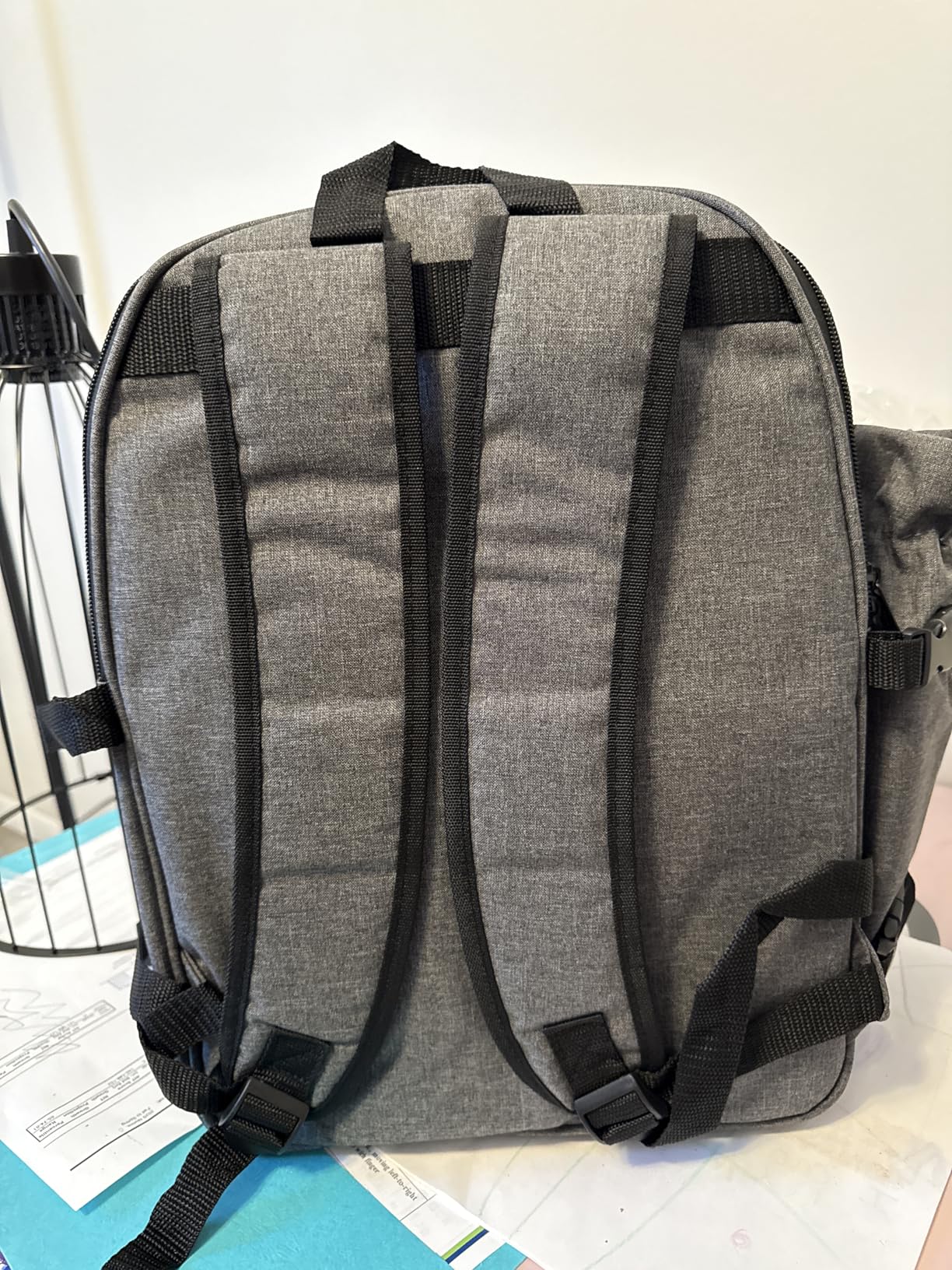 apollo walker Picnic Backpack Bag for 2 Person with Cooler Compartment, Detachable Bottle/Wine Holder, Fleece Blanket, Plates and Cutlery customer photo 1