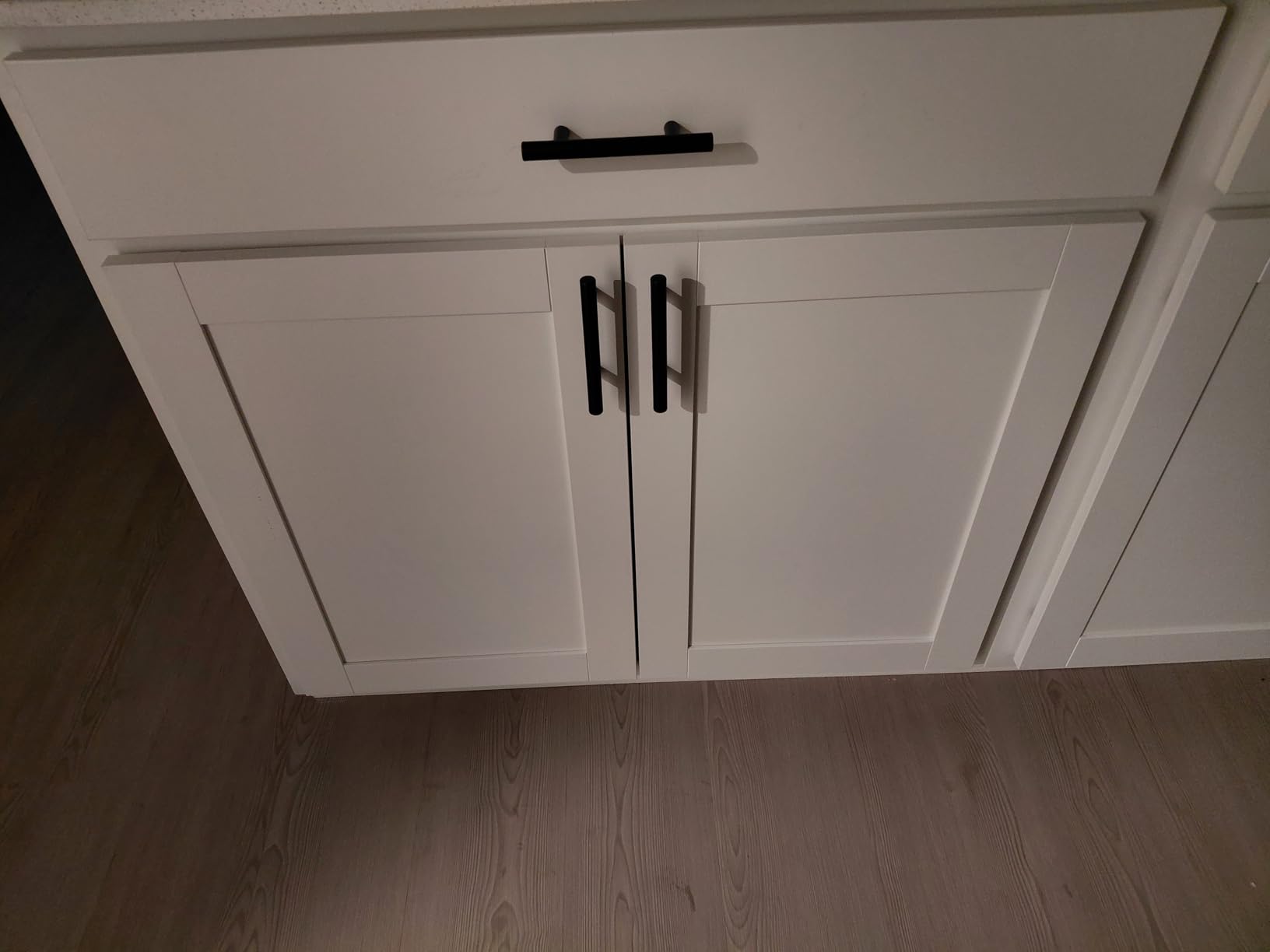 Ravinte 30 Pack | 5 Inch Cabinet Pulls Matte Black Stainless Steel Kitchen Drawer Pulls Cabinet Handles 5 InchLength, 3 Inch Hole Center customer photo 2