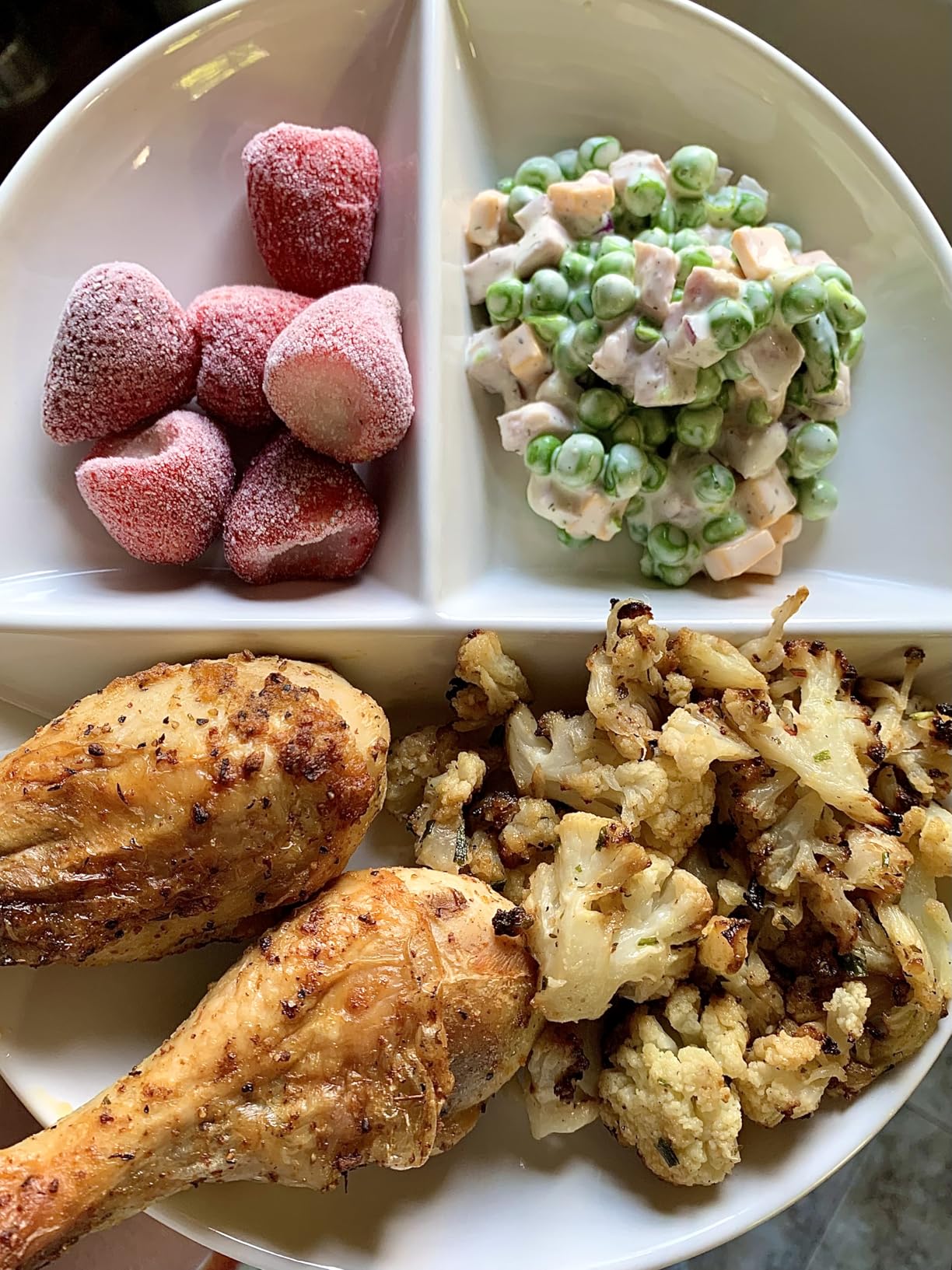 Uba Portion Control Plate (PORCELAIN) for Adults for Healthy Diet customer photo 2