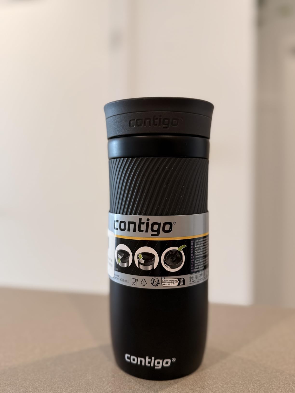 Contigo Byron Snapseal Travel Mug, Stainless Steel Thermal mug, vacuum flask, leakproof tumbler, coffee mug with BPA free Easy-Clean Lid, 470 ml, Vivacious customer photo 2