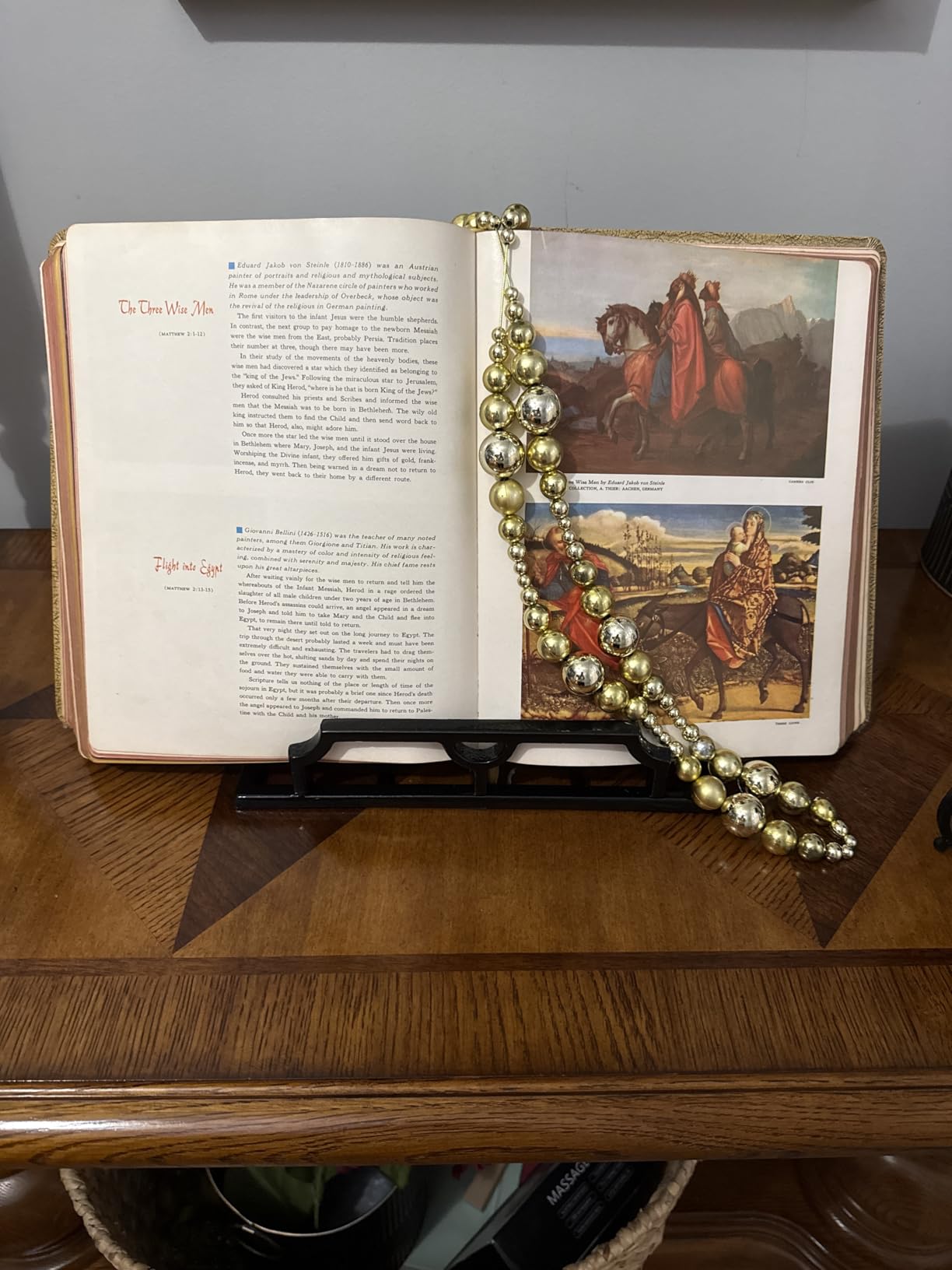 JOGREFUL Cookbook Stand, Cast Iron Heavy-Duty Recipe Book Holder, Kitchen Vintage Recipe Book Holder, Reading Rest Holder for Easel/Counter/Books/Magazine/iPad/Bible, Classic Coffee Gold customer photo 1