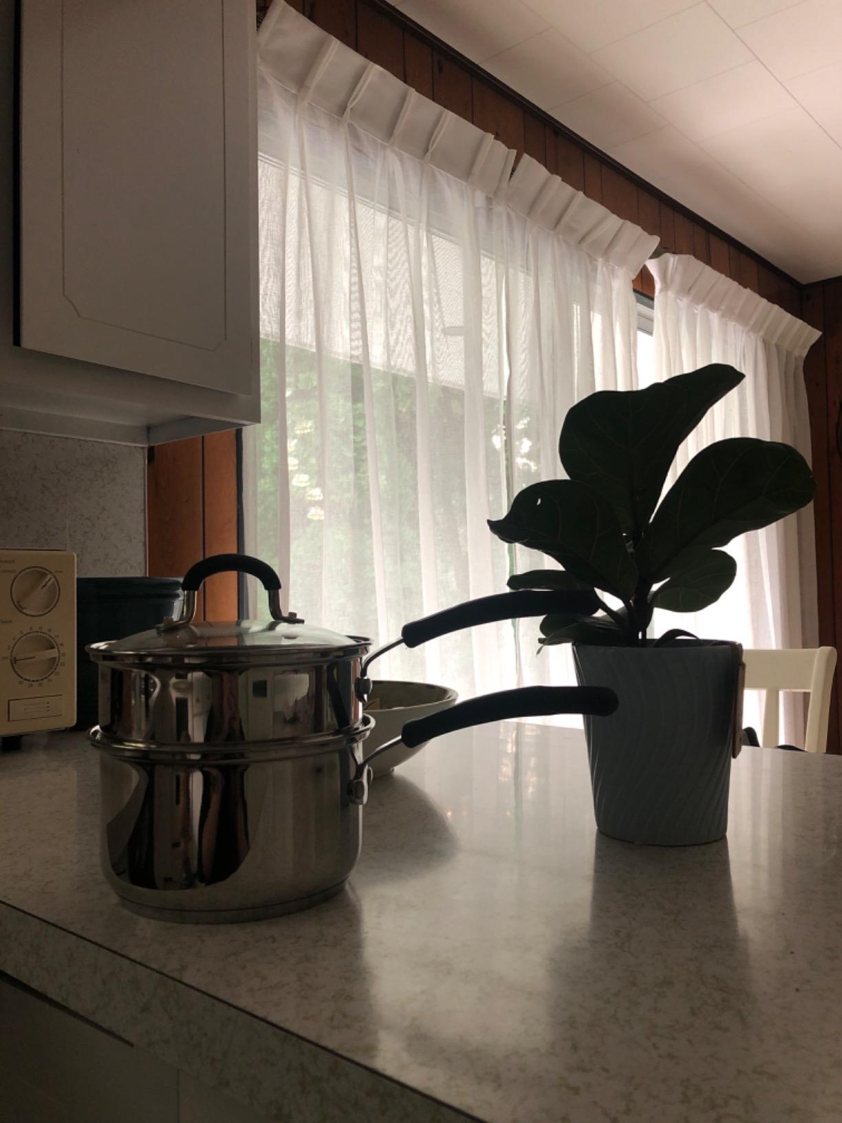 Cook N Home 02655 Professional Double Boiler Saucepan 2-Quart, 18-10 Stainless Steel Steam Melting Pot for Butter Chocolate Cheese, Tempered Glass Lid, Silver customer photo 1