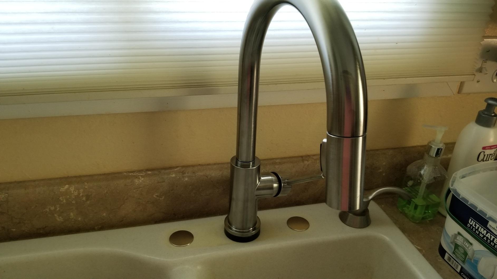 Delta Faucet Trinsic VoiceIQ Touchless Kitchen Faucets with Pull Down Sprayer, Smart Faucet, Alexa and Google Assistant Voice Activated, Kitchen Sink Faucet, Matte Black 9159TV-BL-DST customer photo 1