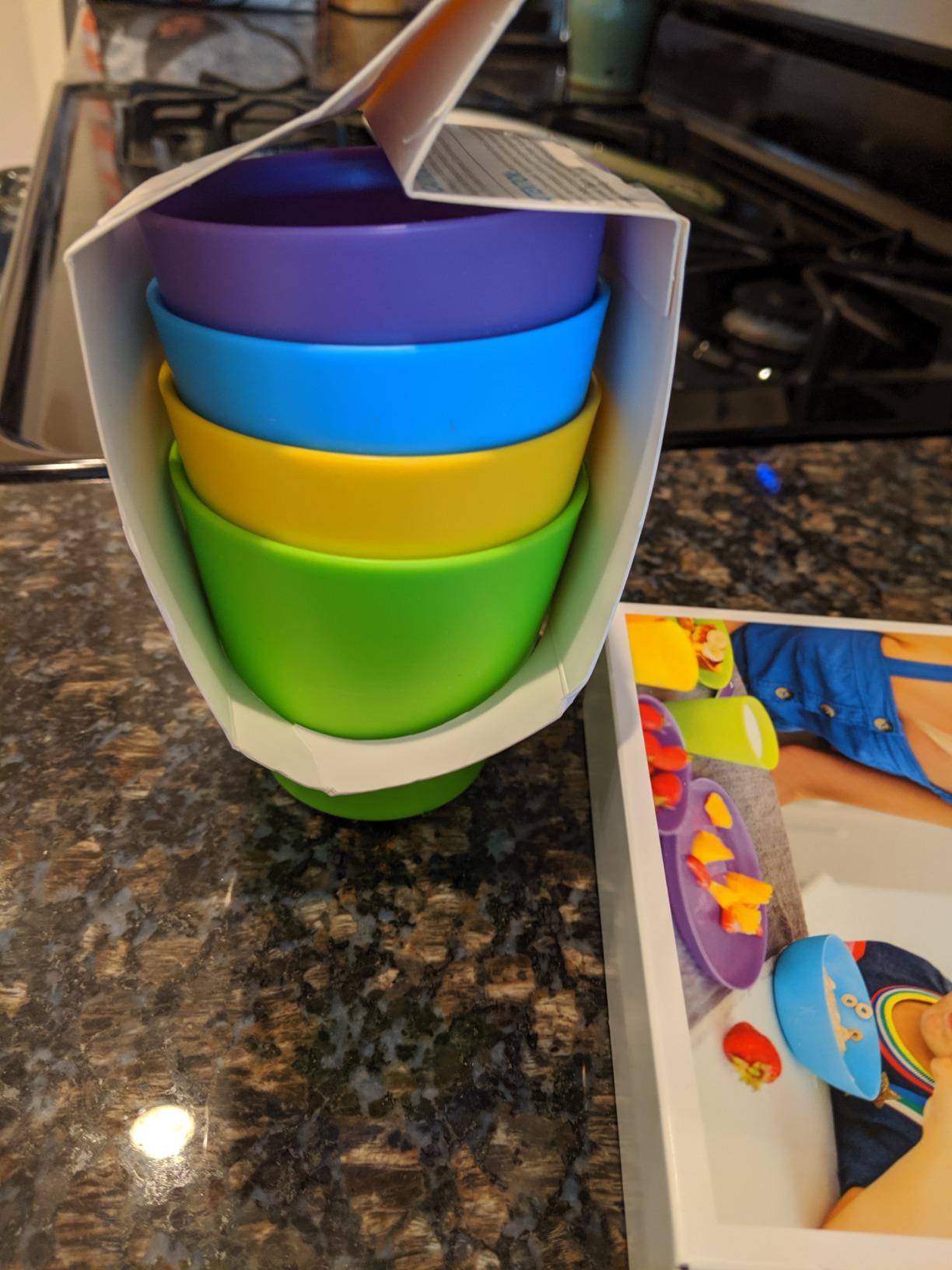 Munchkin 12pc Baby and Toddler Feeding Supplies Set - Includes Plates, Bowls, and Cups customer photo 2