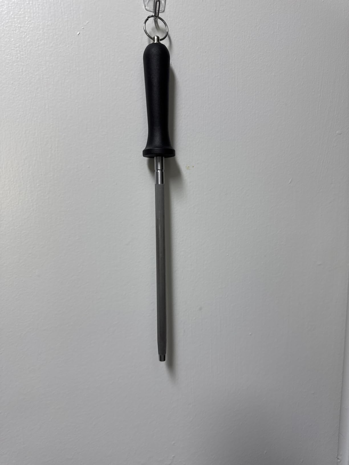 Knife Sharpener Rod, 13 Inch Carbon Steel Honing Steel for Kitchen Knives, Professional Magnetized Sharpening Stick with Nickel-Chrome Plating, Easy Grip Tool for Chef Knives customer photo 2