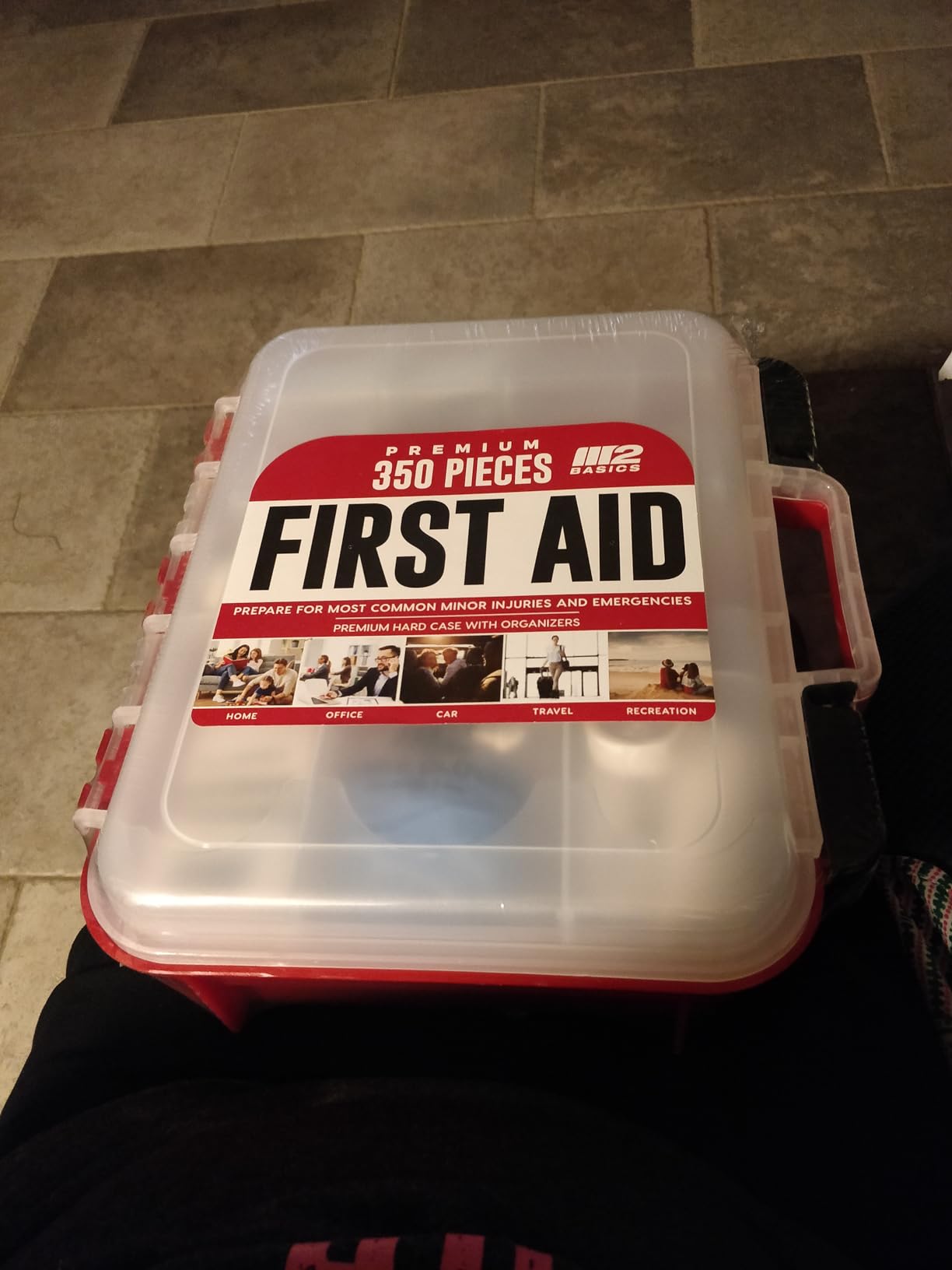 M2 BASICS Professional 350 Piece First Aid Kit, Wall Mountable Dual Layer Hard Case for Business, Home, Car, Vehicle & Work customer photo 1