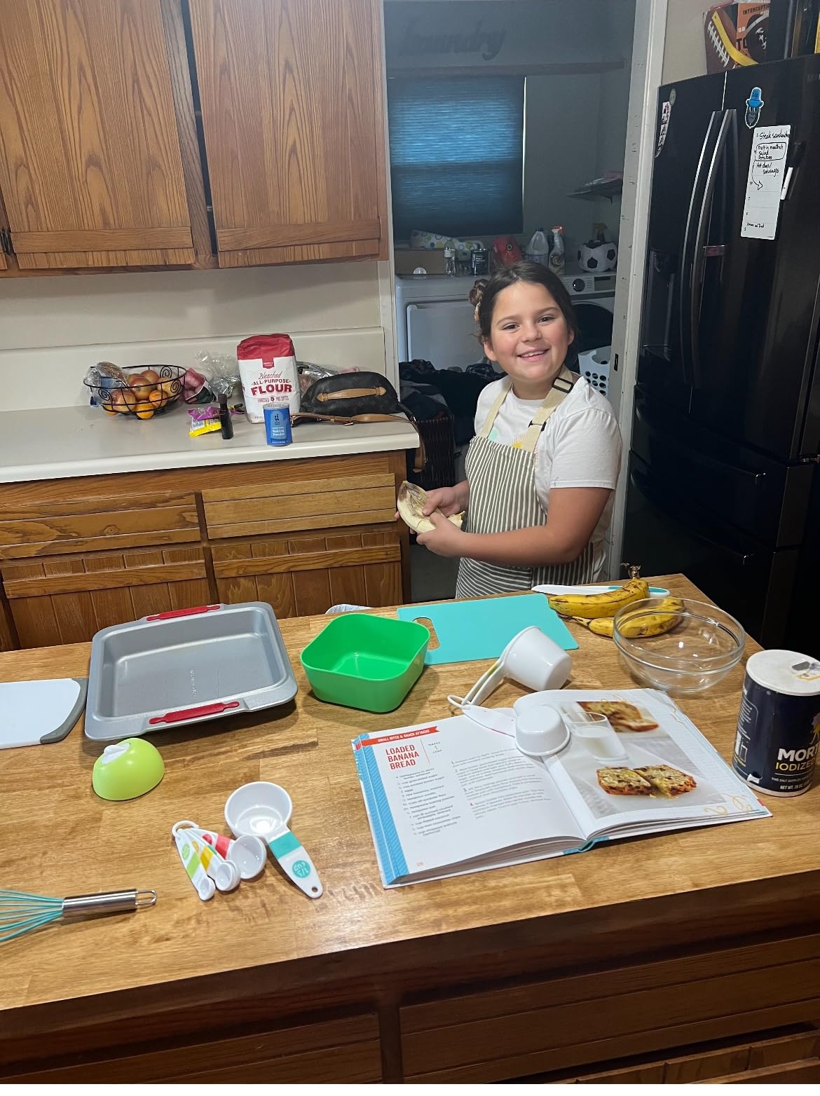 TOVLA JR Kids Real Cooking and Baking Ultimate Gift Set | Montessori Kid-Safe Knives, Apron, Visual Cookbook, Timer, Storage Case & Tools | Premium Christmas & Birthday Gift for Girls & Boys customer photo 2