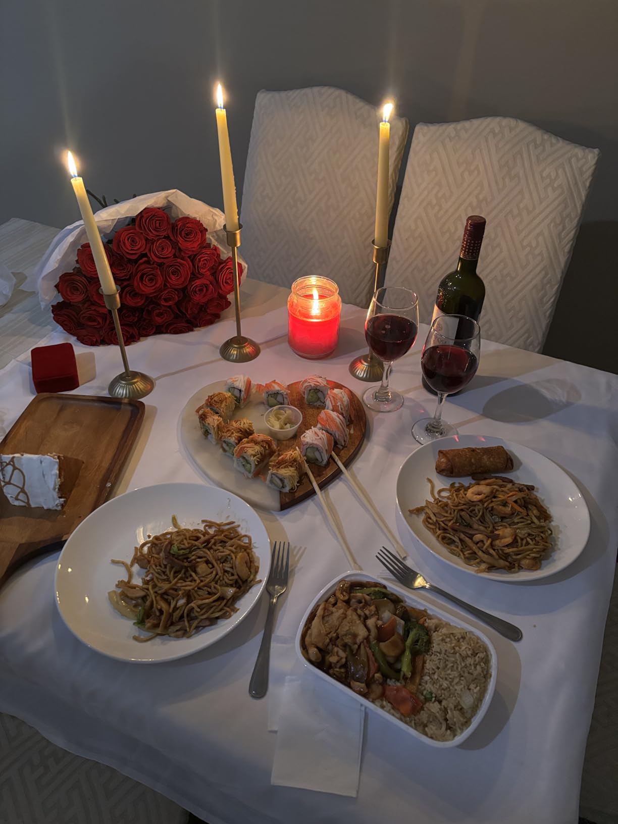 sancua Rectangle Tablecloth - 60 x 84 Inch - Stain and Wrinkle Resistant Washable Polyester Table Cloth, Decorative Fabric Table Cover for Dining Tables, Buffet Parties and Camping, Black customer photo 2