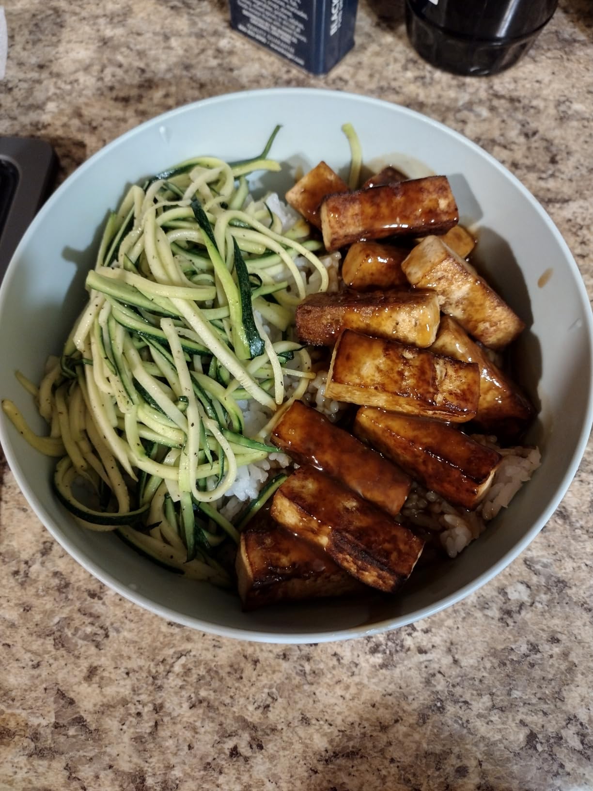 Tofu Press Dishwasher Safe - Easily Removes Water in 10-20 Minutes, Up to 3X More Efficient Tofu Pressing, BPA Free with Drip Tray - Enhanced Tofu Taste, Includes Tofu Cookbook customer photo 1