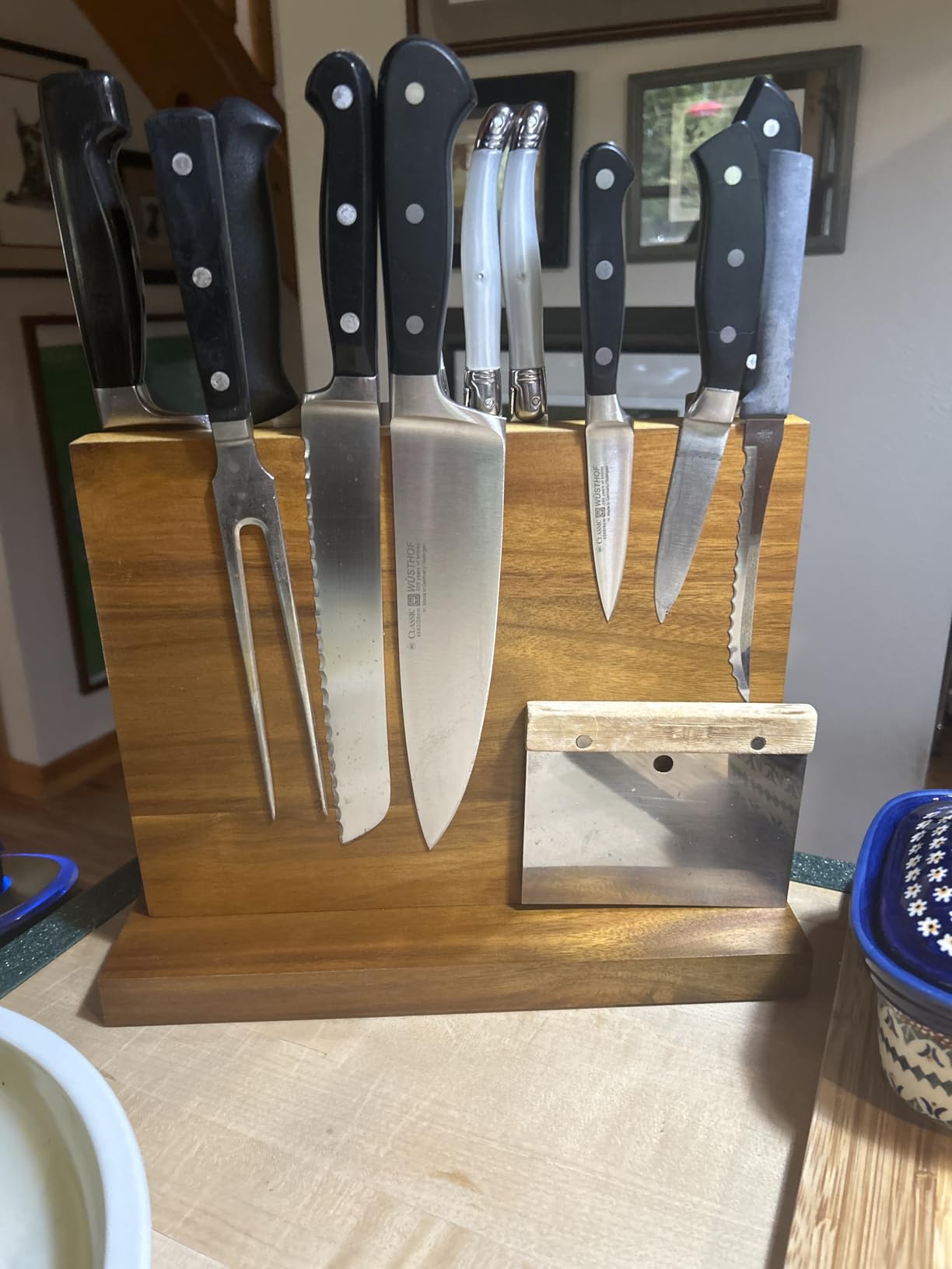 Home Kitchen Magnetic Knife Block Holder Rack Magnetic Stands with Strong Enhanced Magnets Multifunctional Storage Knife Holder customer photo 2