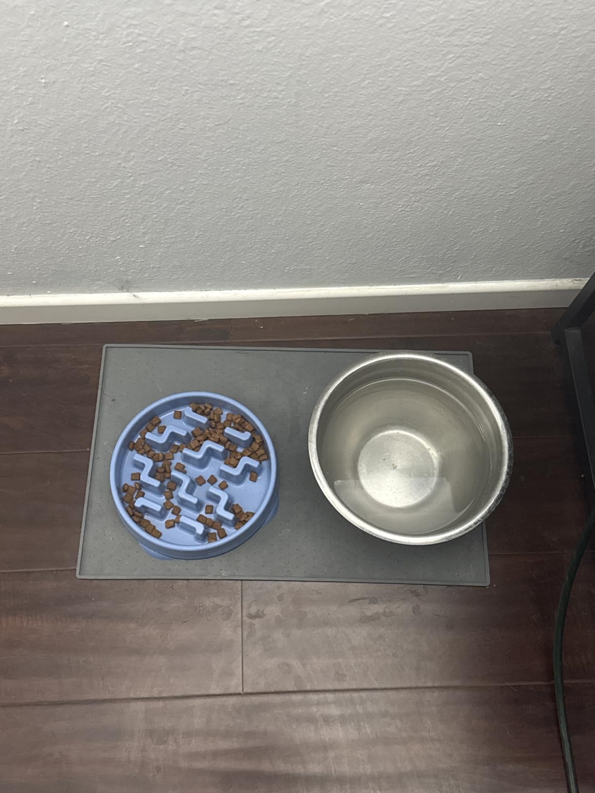 GORILLA GRIP 100% Waterproof Raised Edge BPA Free Silicone Pet Feeding Mat, Dog Cat Food Mats Contain Spills Protects Floors customer photo 2