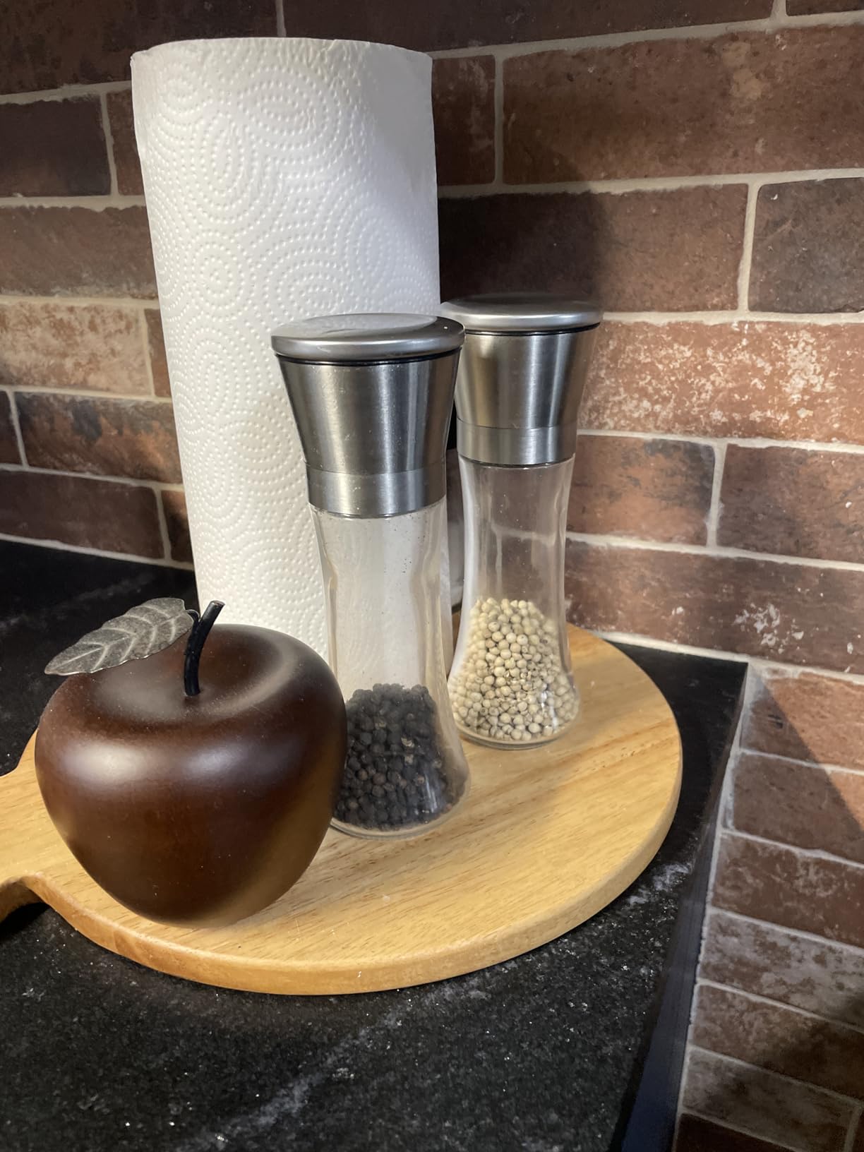 HOME EC Original Stainless Steel Salt or Pepper Grinder 1pk - Adjustable Ceramic Sea Salt Grinder or Pepper Mill - Tall Glass Spice Shaker - Spice Mill w/EBook customer photo 2