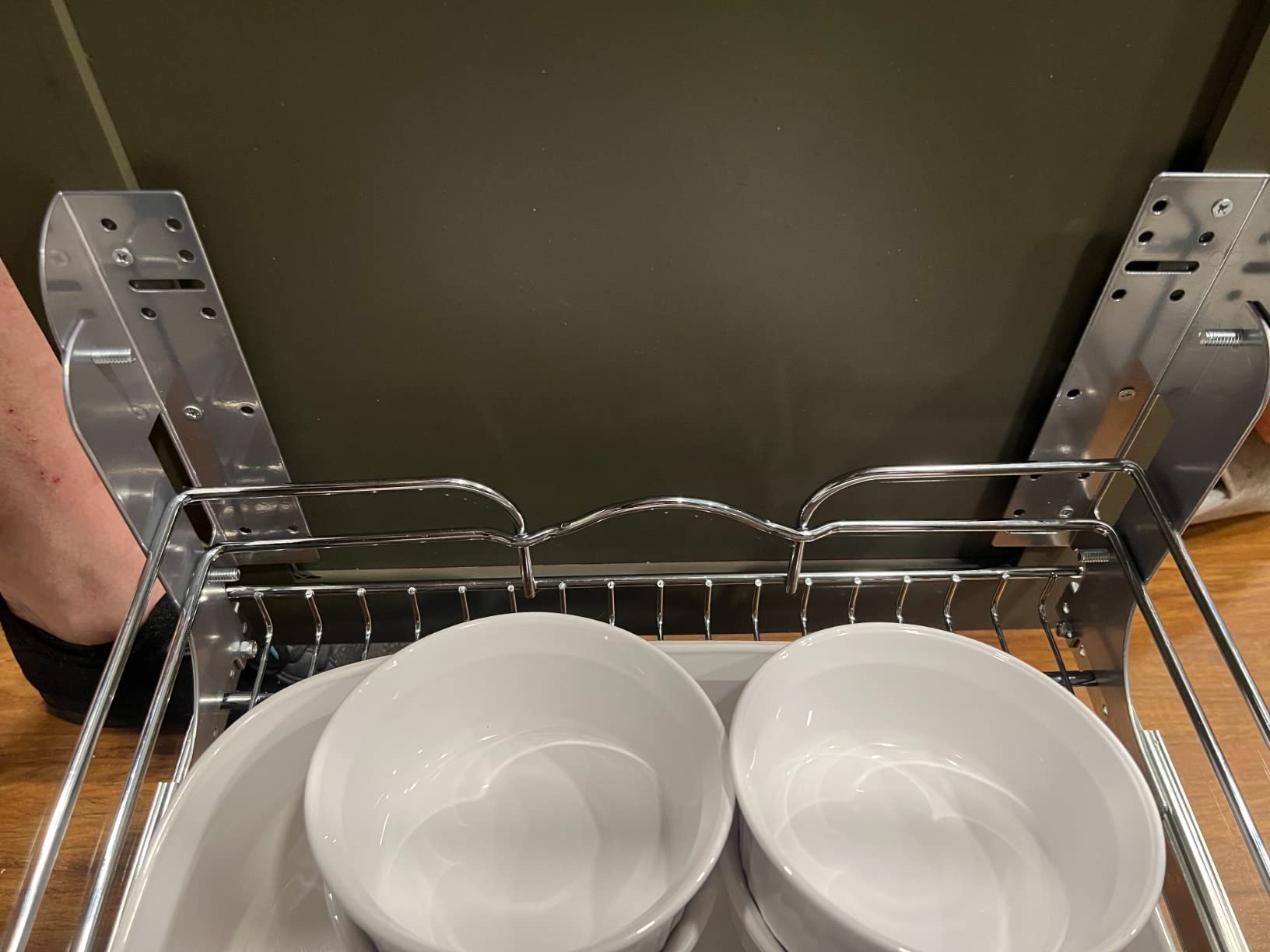 Rev-A-Shelf Kitchen Cabinet Pullout Shelf and Drawer Organizer Slide Out Pantry Storage Basket in Multiple Sizes, 21 x 22 In, 5WB1-2122CR-1 customer photo 2