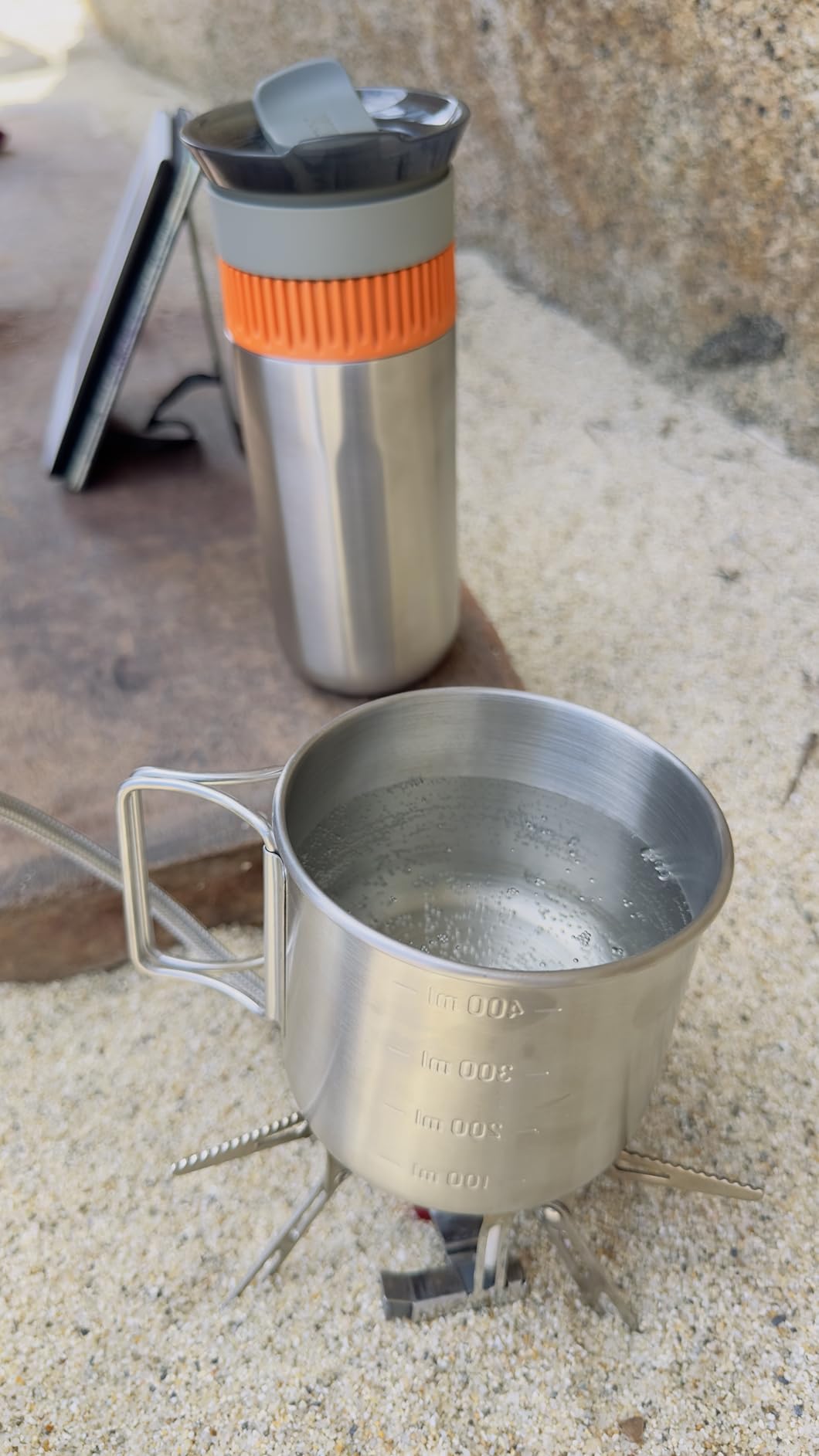 WACACO Pipamoka Portable Coffee Maker, Coffee brewer, All-in-one Vacuum Pressured, Insulated Travel Mug, Hand Powered and Filter Pressure Brewer, Stainless Steel Thermo Cup, 10 fl oz customer photo 2