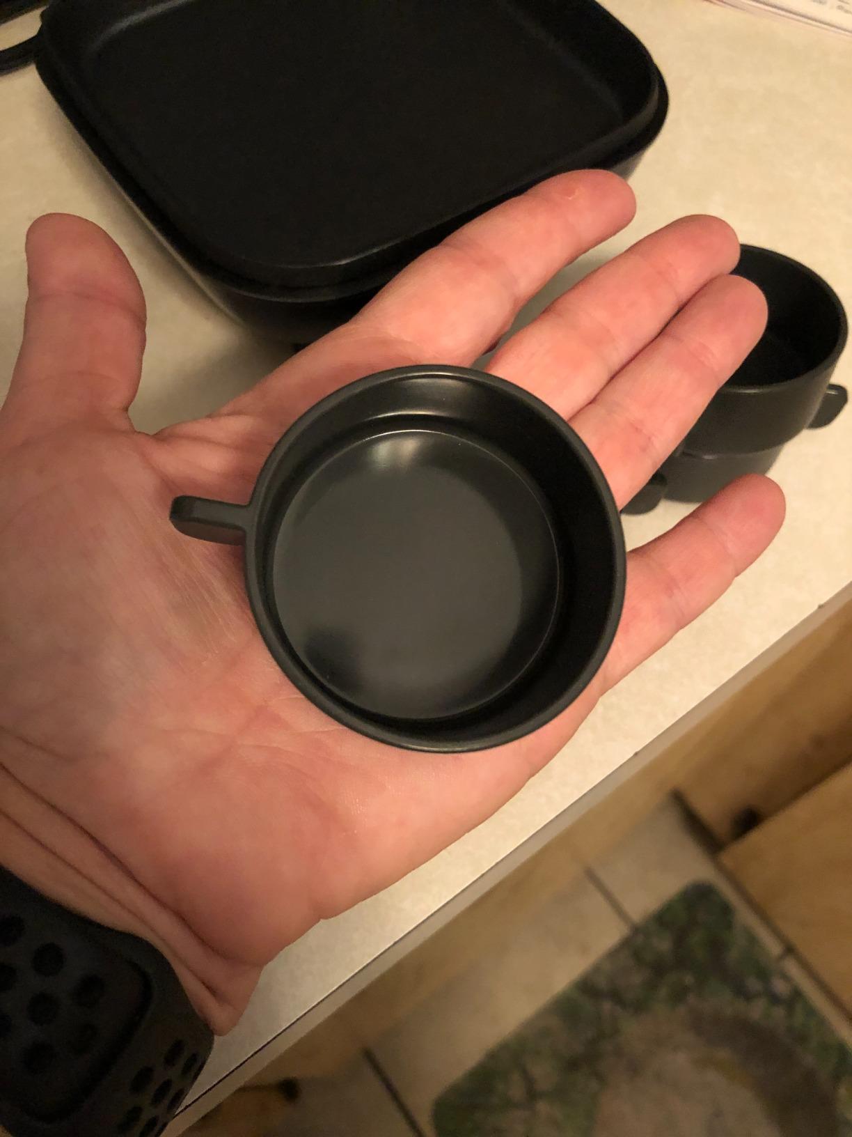 Dash Deluxe Egg Bite Maker - Electric Egg Bite Maker for Healthy Protein Snacks - Quick Cleanup, Space-Saving Design & Non-Slip Feet - 4 Servings, Black customer photo 2