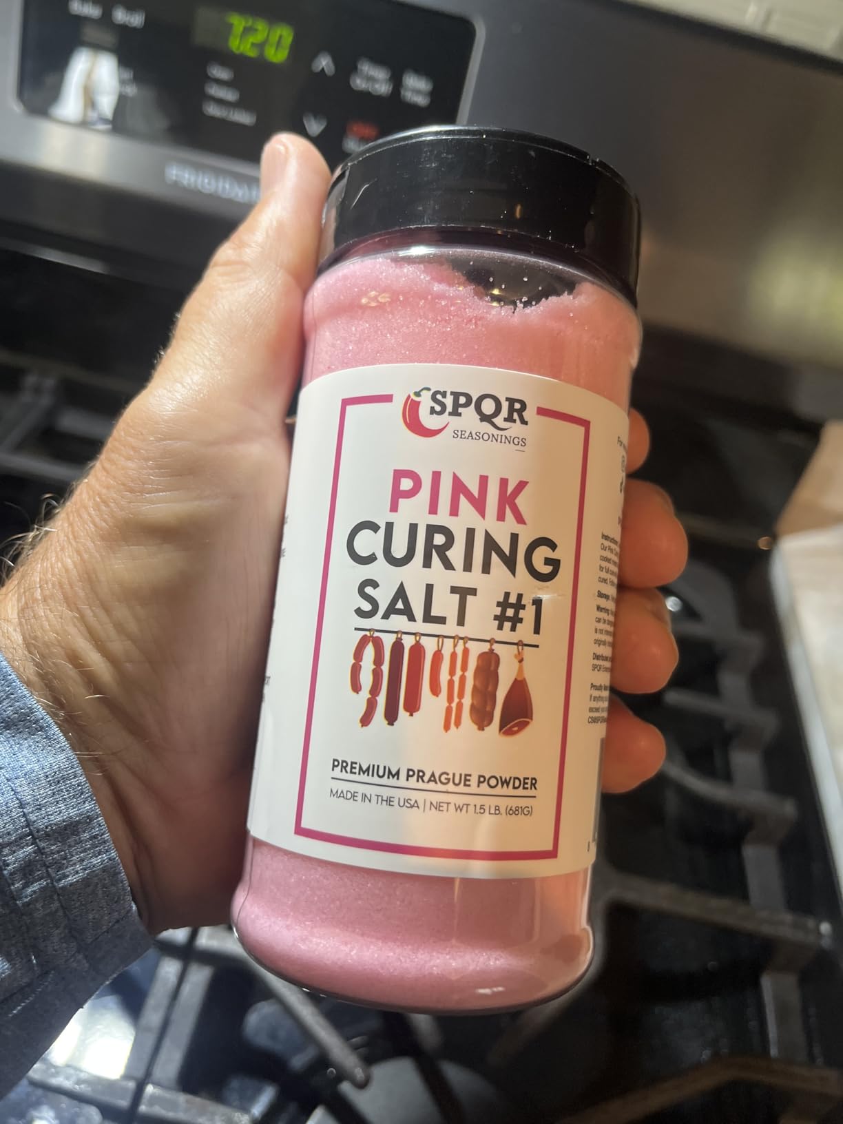 Curing Salt No.1. Quick Cure Premium Prague Powder XL 1.5 Pound Bottle by SPQR Seasonings customer photo 2