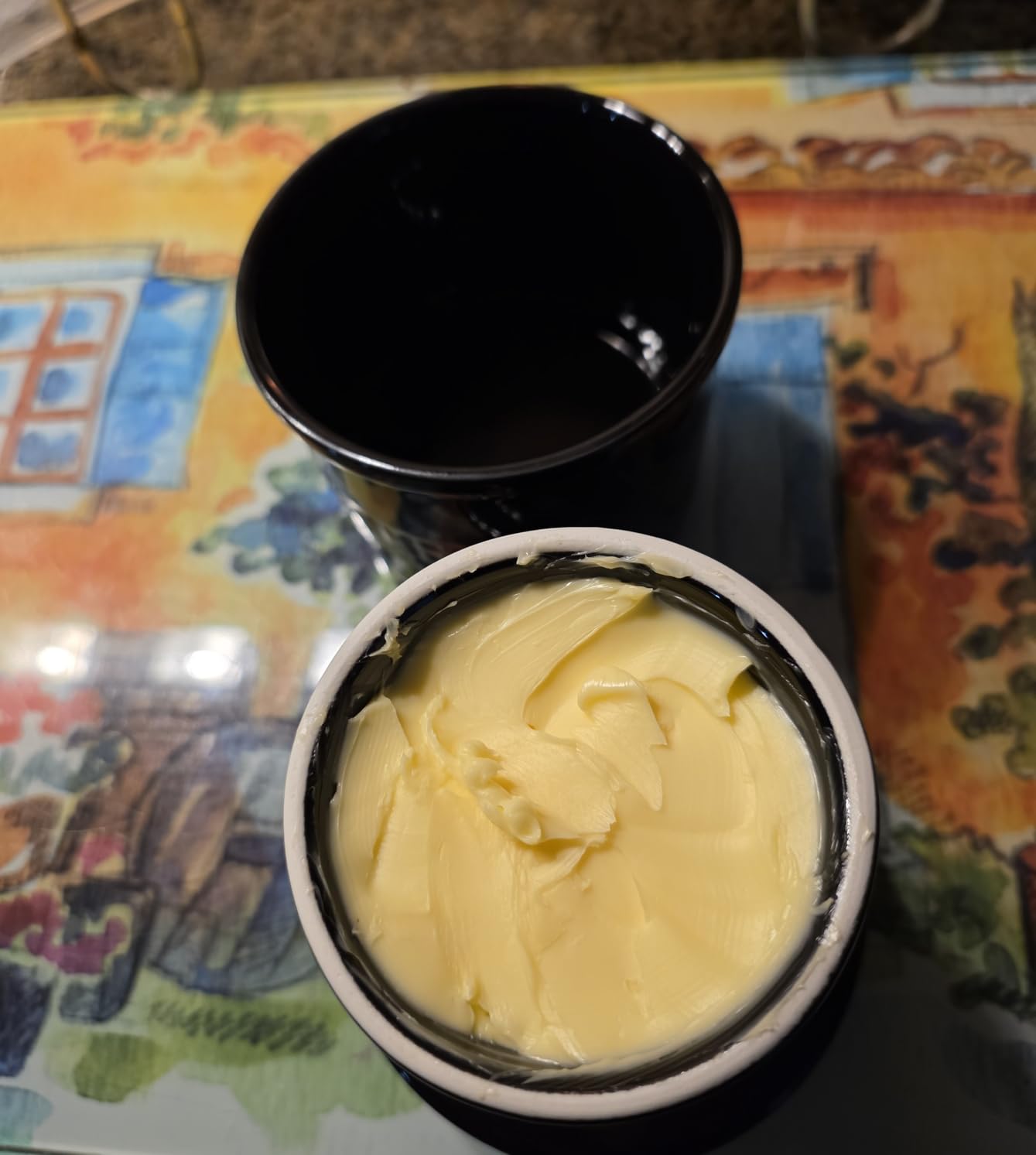 Priority Chef Butter Crock with Lid with Water Line, Ceramic French Butter Dish to Leave On Counter, White customer photo 1