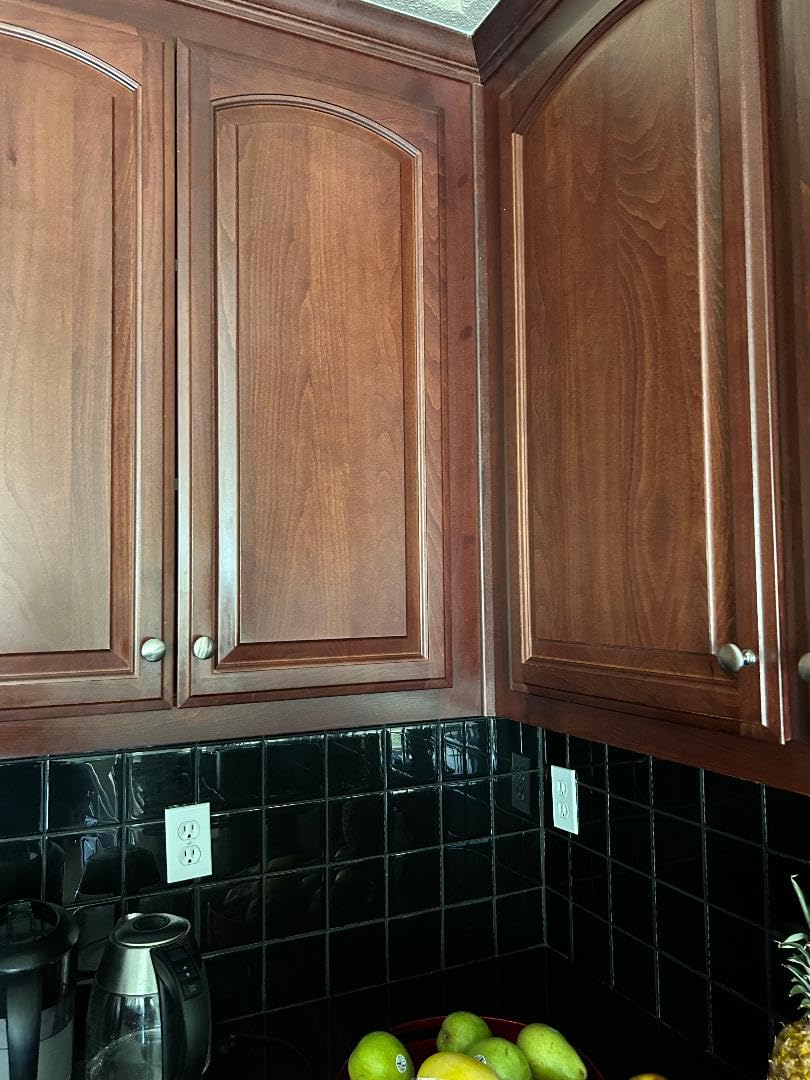 Ravinte 30 Pack Brushed Nickel Round Zinc Cabinet Knobs for Kitchen Bathroom Closet Dresser Cabinets customer photo 2