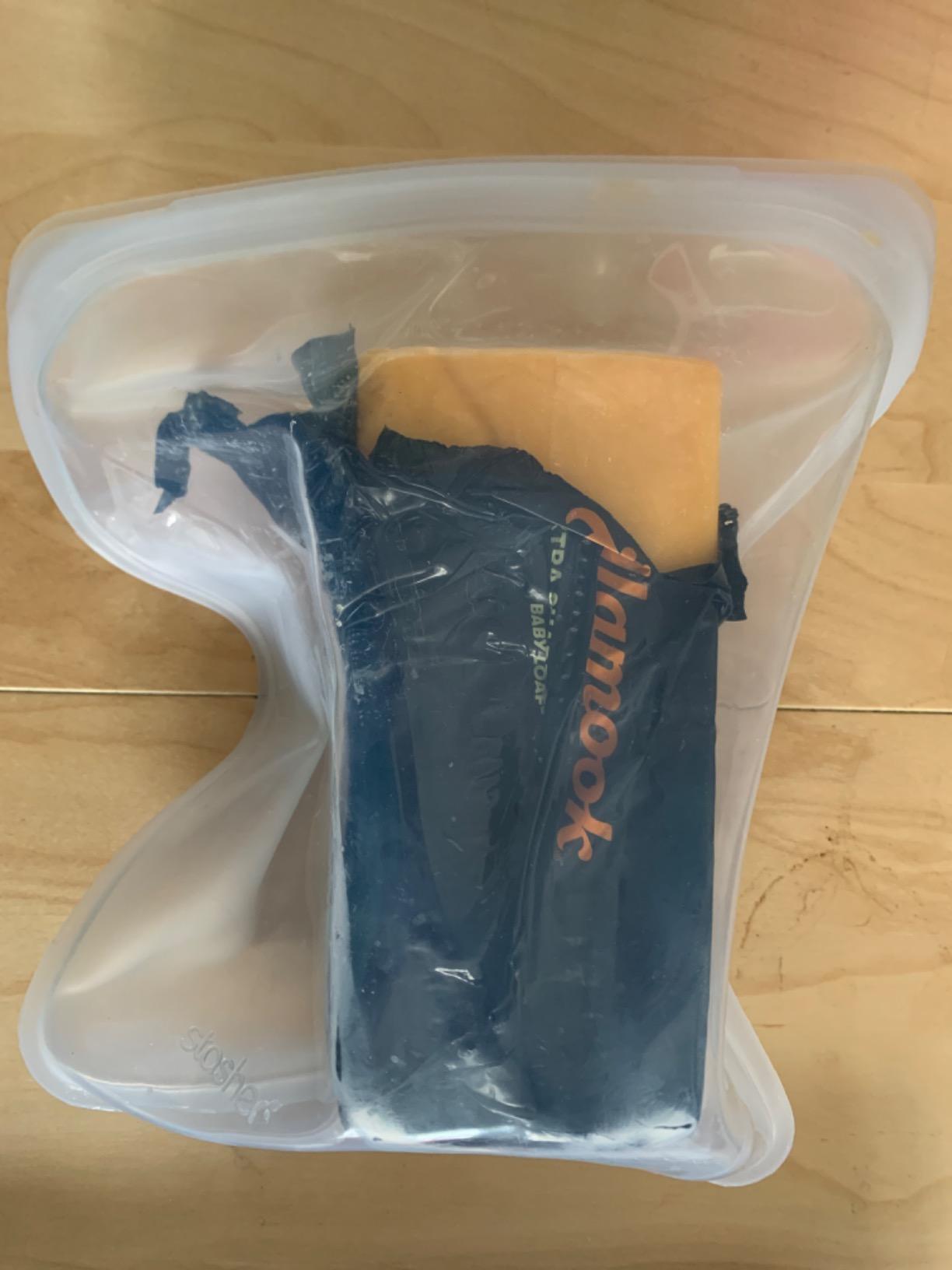 Stasher Silicone Reusable Food Storage Bags, 4-Pack, Reusable Freezer Bags, Microwave, Dishwasher, Oven Safe, Sous Vide, Premium Lunch Containers, Eco Friendly, Snack Bags, Food-safe Silicone, Clear | Reusable Food Bags customer photo 1