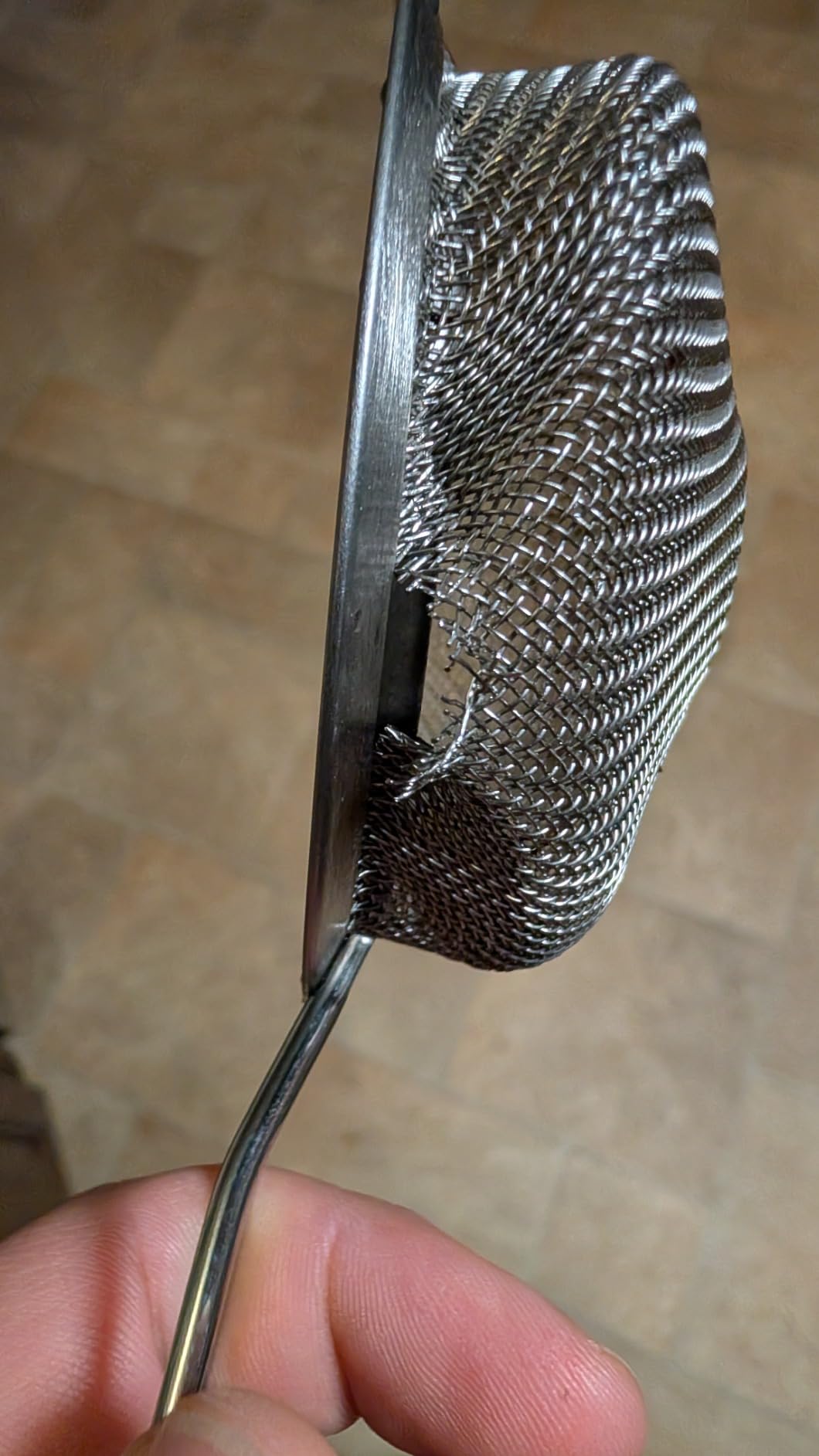 Zulay Kitchen 304 Stainless Steel Fine Mesh Strainer 3.35 in - Strainers Fine Mesh, Tea Strainers for Loose Tea - Perfect for Tea, Cocktails, Juicing, Drinks, Liquids, Matcha, Coffee & More customer photo 2