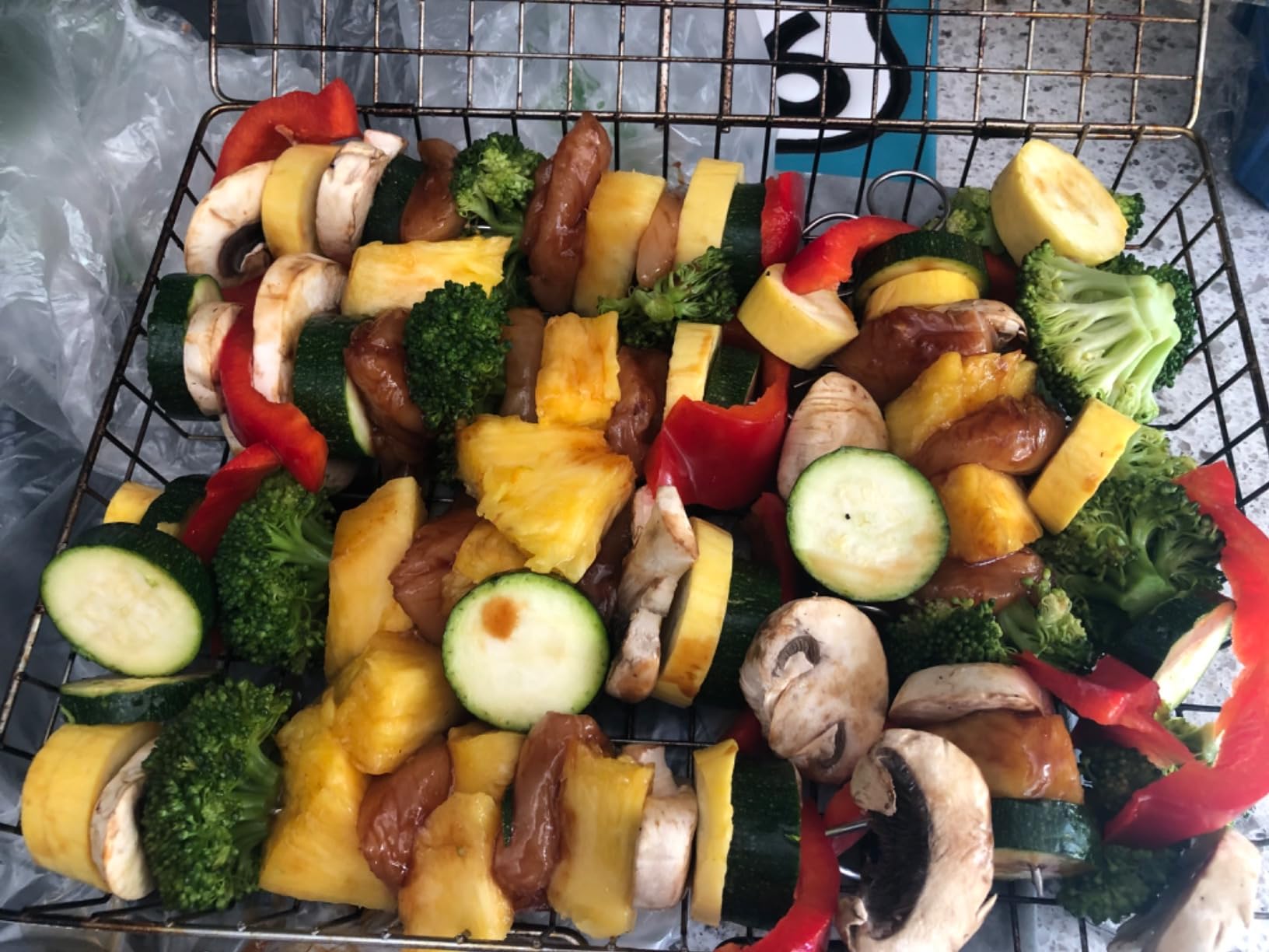 SHIZZO Grill Basket Set, Barbecue BBQ Grilling, Stainless Steel Folding Portable Outdoor Camping Rack for Fish, Shrimp, Vegetables, Cooking Accessories, Gifts for Dad, husband, Friends customer photo 2