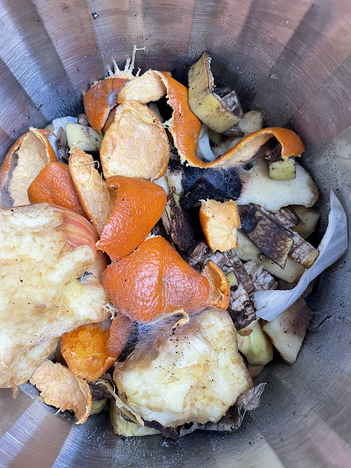 RED FACTOR Premium Compost Bin for Kitchen Countertop - Stainless Steel Food Waste Bucket with Innovative Dual Filter Technology - Includes Spare Filters (White, 1.3 Gallon) customer photo 1