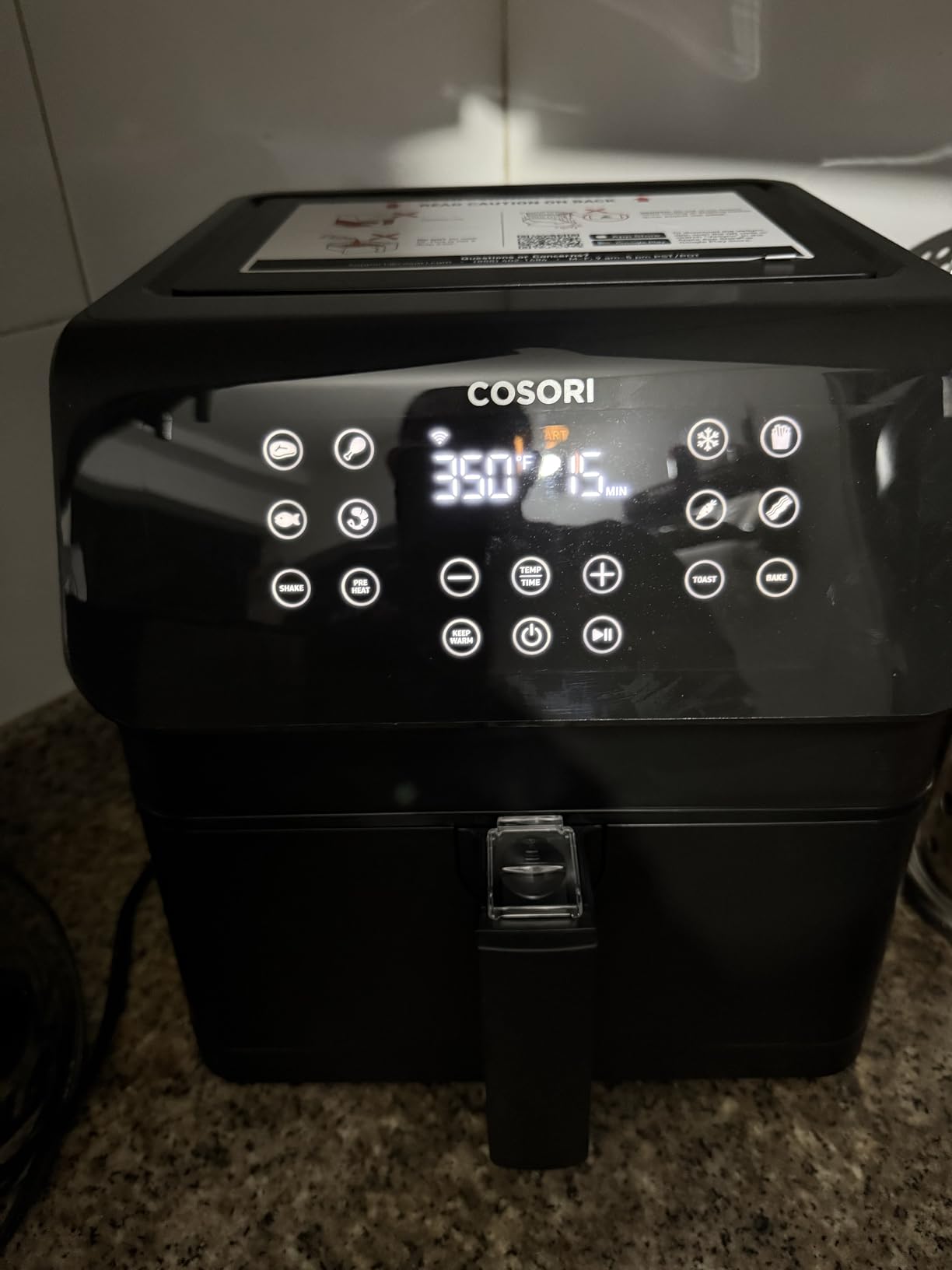 COSORI Air Fryer Pro Smart 5.8QT that Roast, Bake, 3-Way Control, 12-IN-1 Customizable Functions, Online Recipes, Detachable Basket, Works with Alexa & Google Assistant customer photo 1