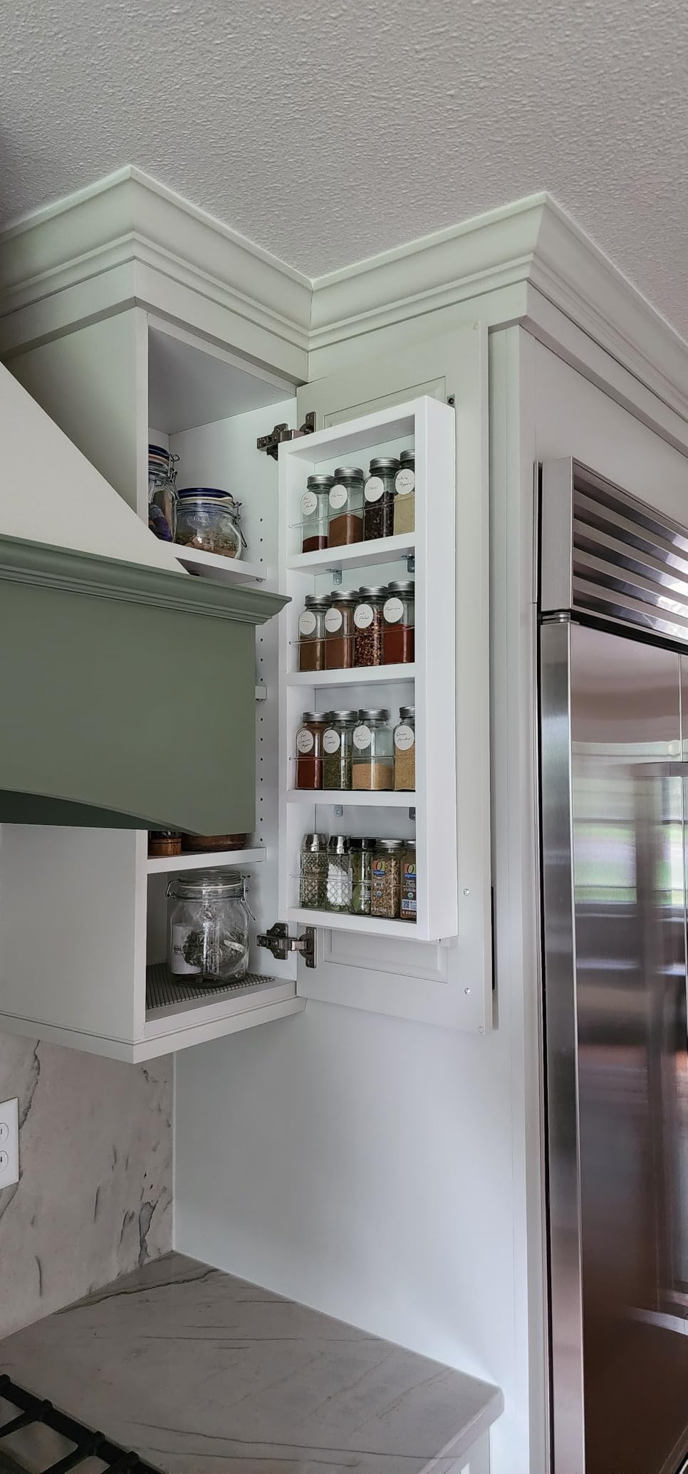 Simple Houseware Spice Jars 4 Ounce Square Glass Bottles with Shaker Lids, Funnel and Labels for Seasoning & Storage, 24 Pack customer photo 1