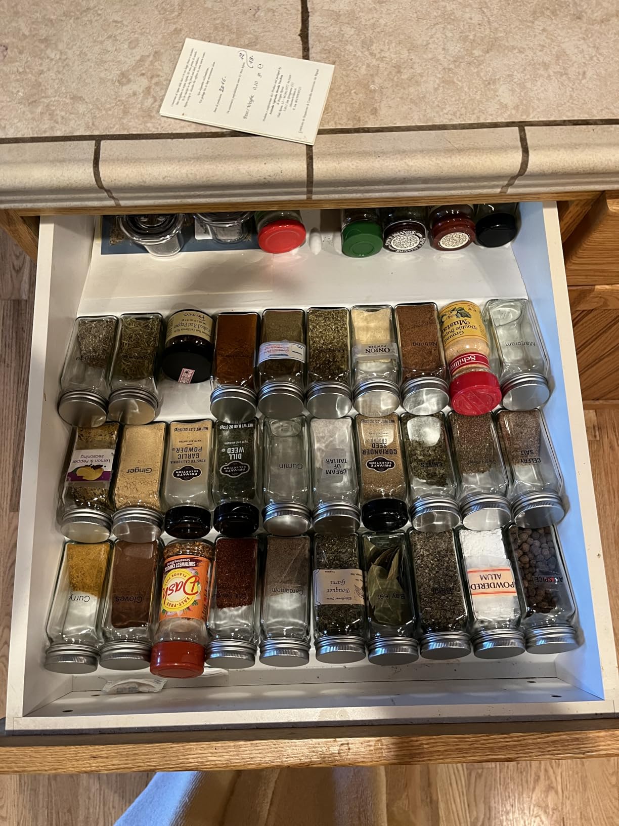 Simple Houseware Spice Jars 4 Ounce Square Glass Bottles with Shaker Lids, Funnel and Labels for Seasoning & Storage, 24 Pack customer photo 2