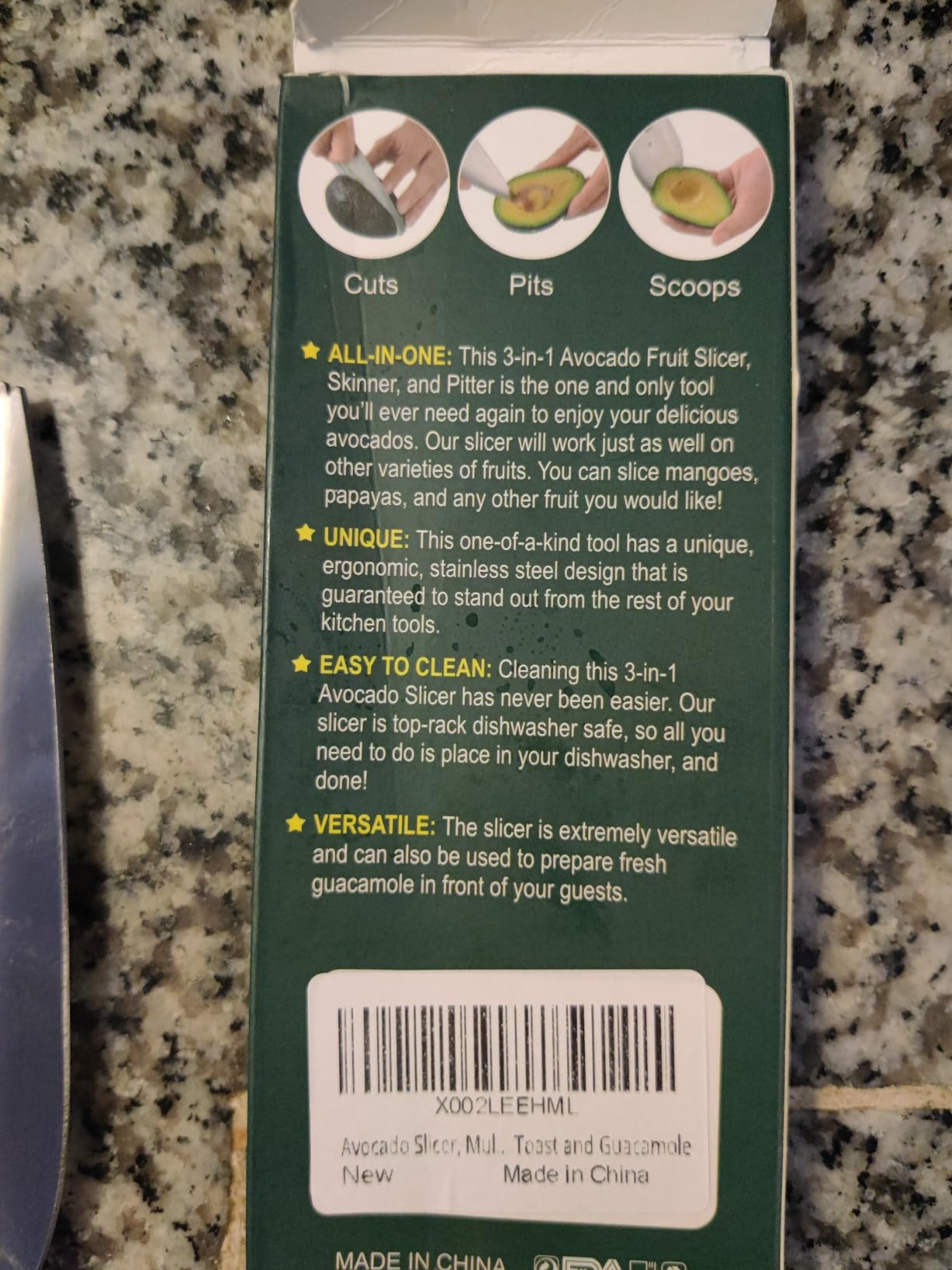 Avocado Slicer, Multifunction 3 in 1 Avocado Cutter, Premium Stainless Steel Slice, Pit and Scoop Avocados Safely and with Ease, Perfect for Avocado Toast and Guacamole customer photo 2