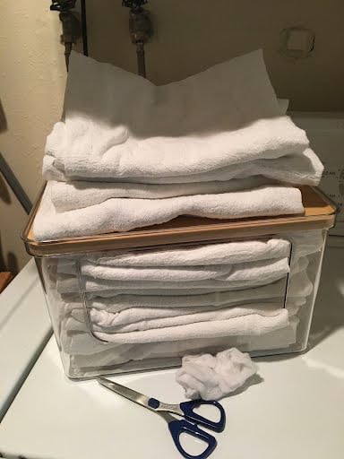 Flour Sack Towels Pack of 15-28x28 Inches - 100% Cotton, Highly Absorbent Dish Towels for Drying Dishes, Durable Tea Towels for Kitchen, Multipurpose Kitchen Towels customer photo 2