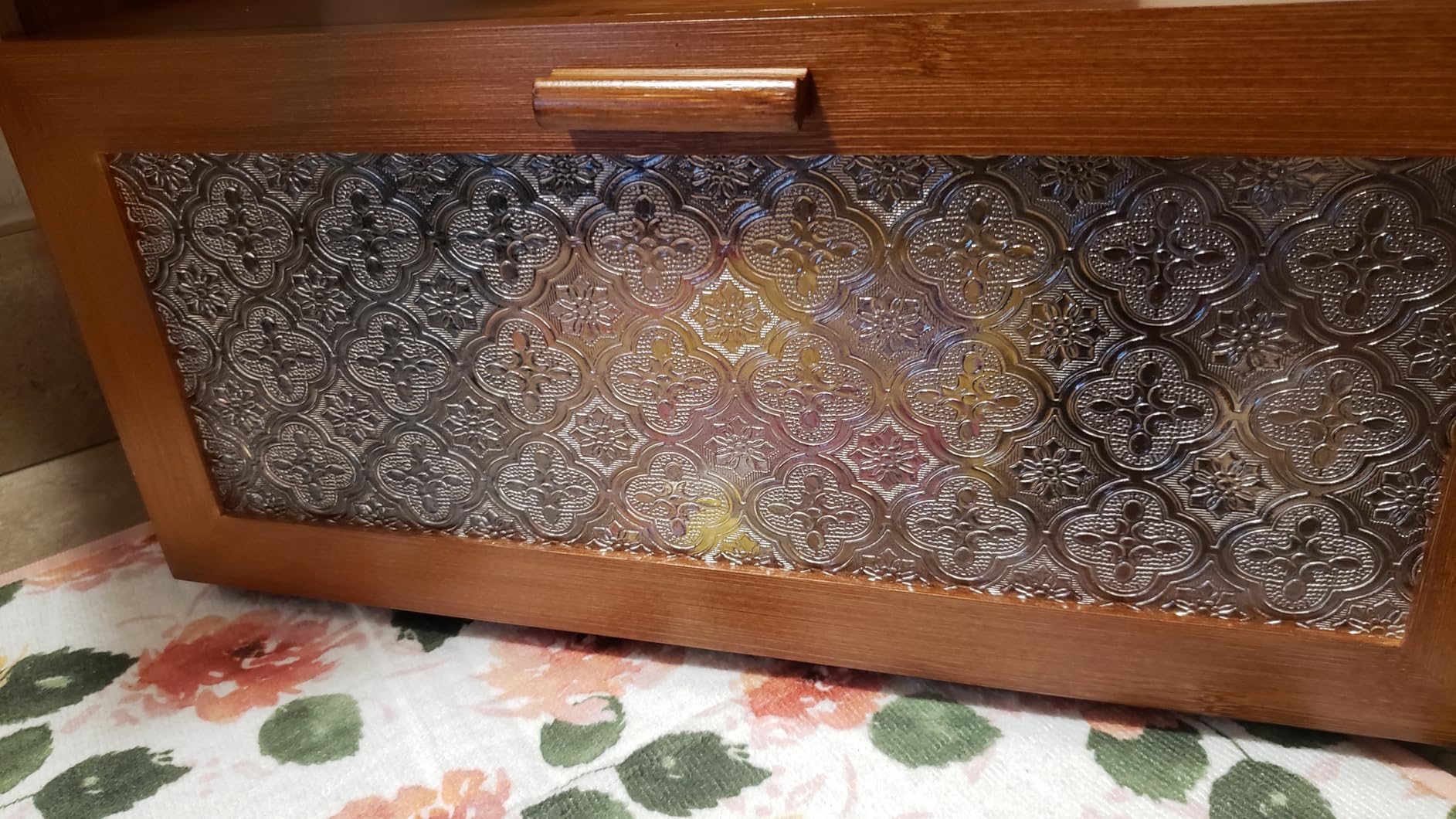 ETMI Bamboo Bread Box for Kitchen Counter-Large Capacity Bread Storage Container Farmhouse Bread Box with Window Bread Holder customer photo 2