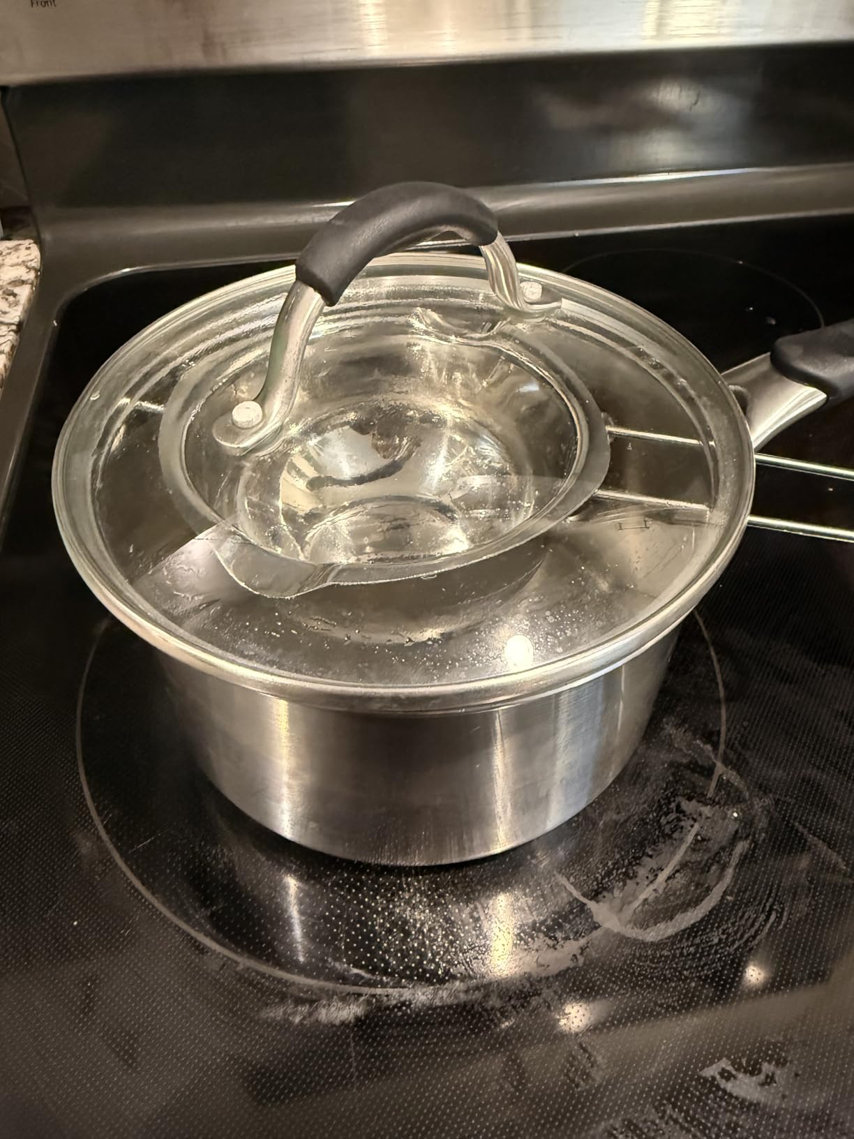 600ML Stainless Steel Double Boiler Pot with Heat Resistant Handle For Melting Chocolate, Butter,Candle and Soap Making customer photo 2