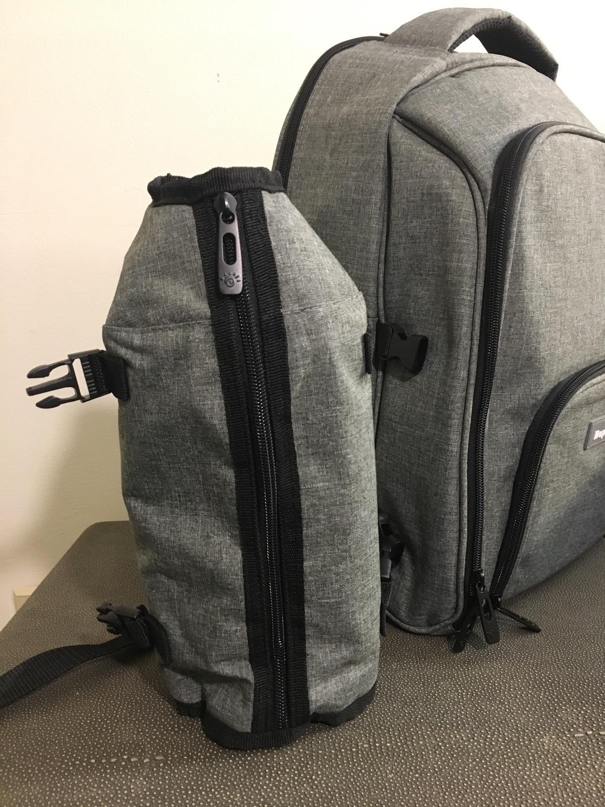 Hap Tim Picnic Basket Backpack for 2 Person with 2 Insulated Cooler Compartment, Wine Holder, Fleece Blanket, Cutlery Set, Wedding Gifts for Couples customer photo 2