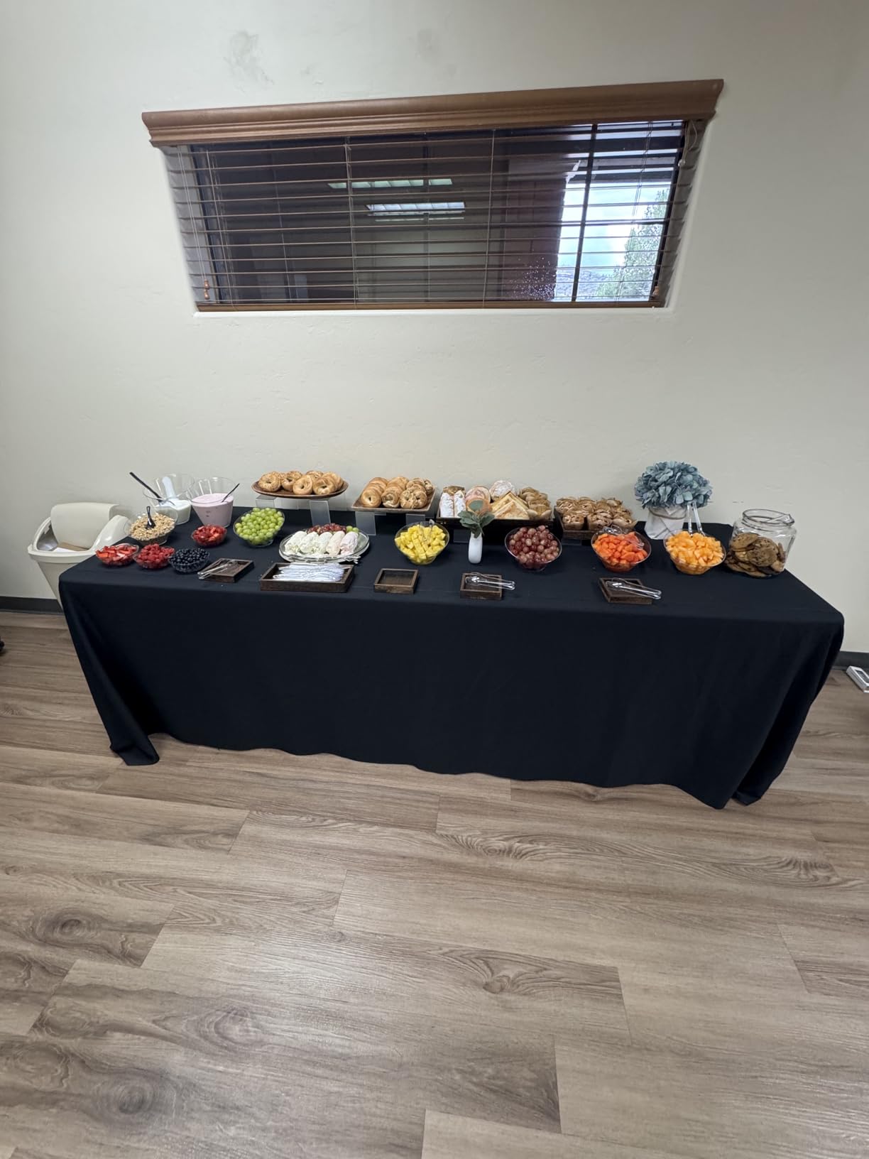 Yangbaga Rustic Wooden Serving Trays with Handle - Set of 7 Rectangular Platters for Entertaining, Breakfast, Coffee Table, Home Decor customer photo 2