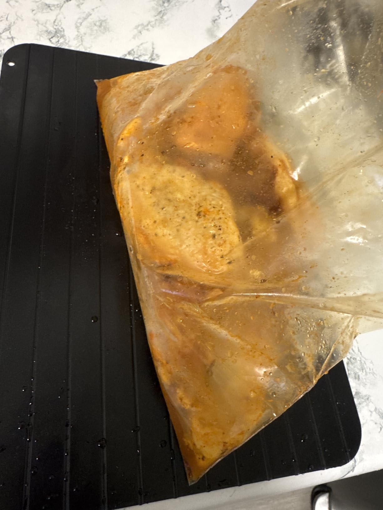 Quick Defrosting Tray for Frozen Meat, Fish, and Vegetables - 11.6